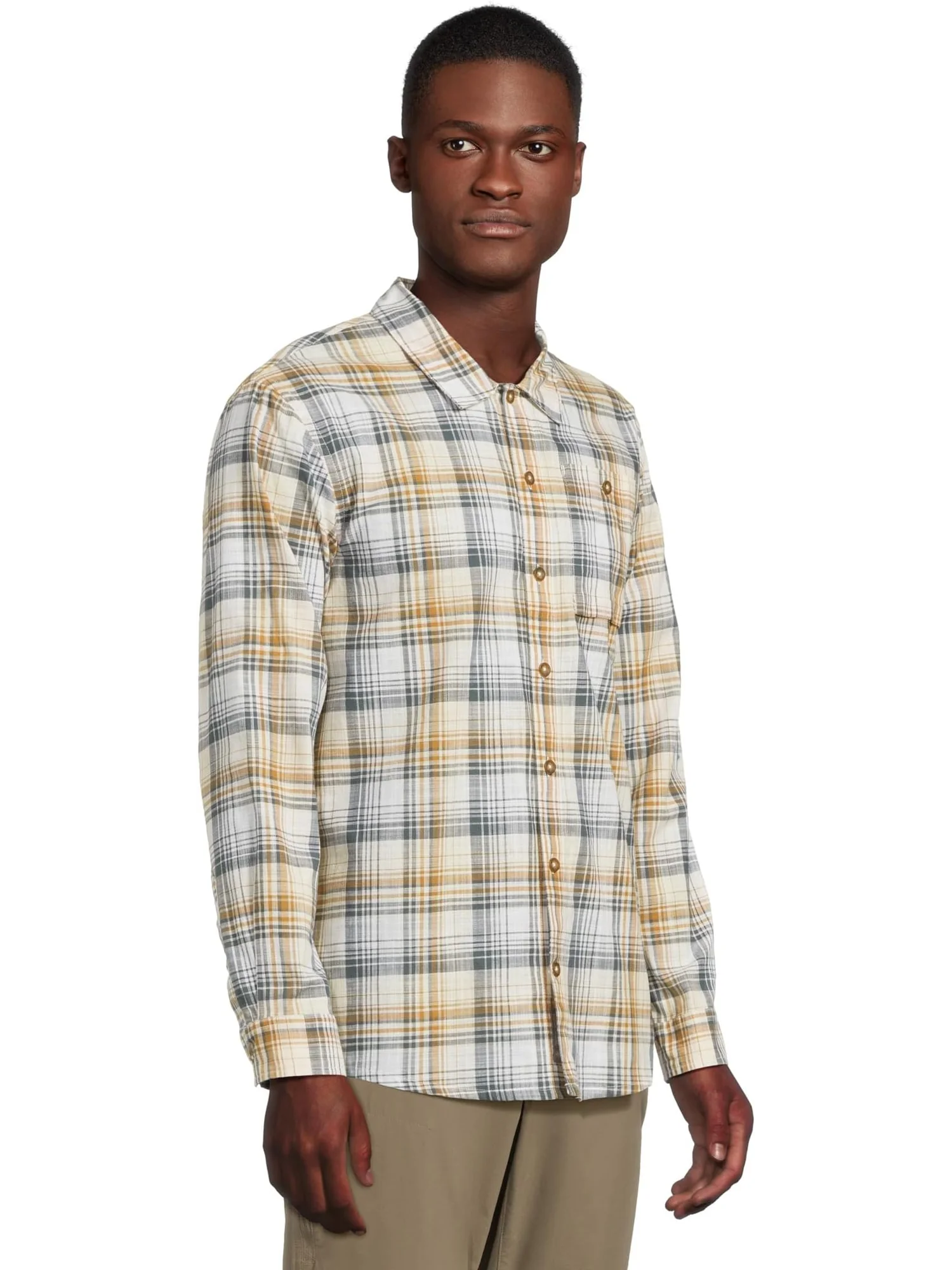 Лонгслив Royal Robbins Redwood Plaid Long Sleeve, цвет BiStripee Pismo Plaid — изображение 2 из 6