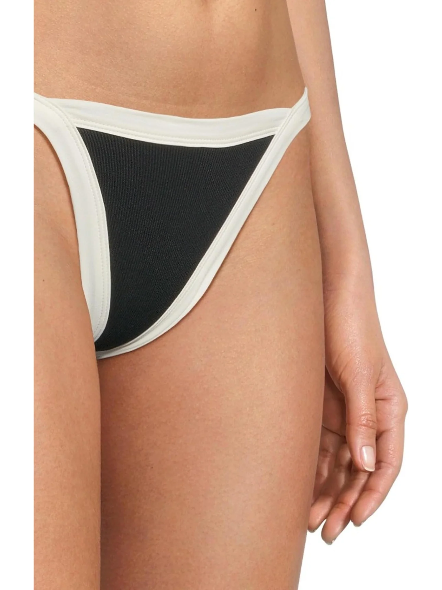 Низ бикини L*Space Mackenzie Bottom Full — изображение 4 из 5, черный/кремовый