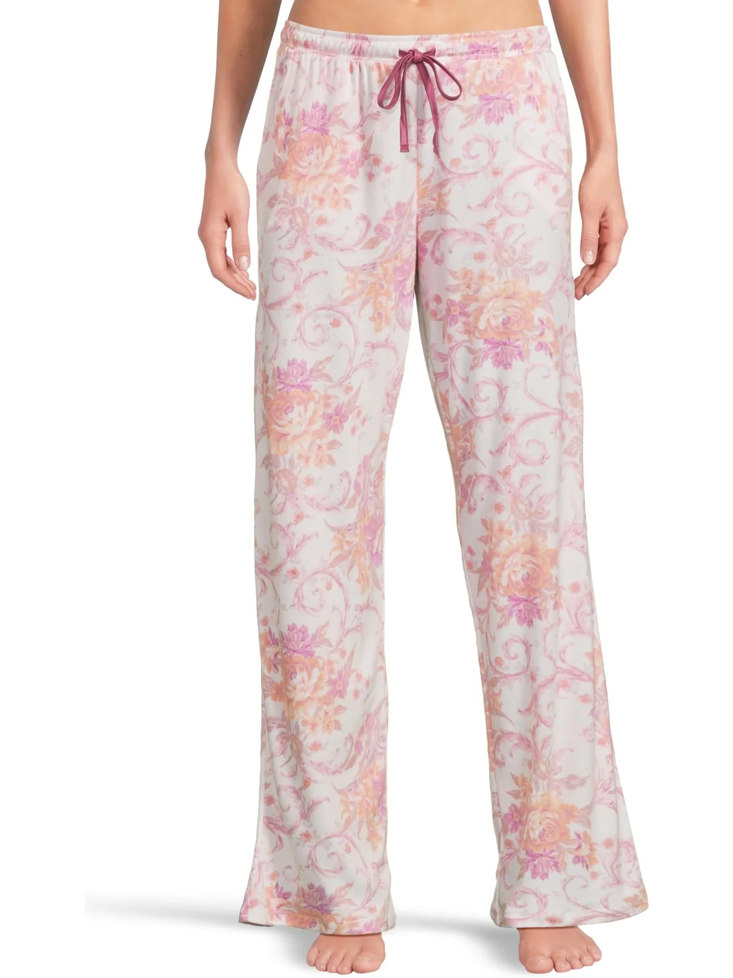 Пижама Karen Neuburger Romantic Fields Elbow Sleeve Pajama Set with Lace, цвет Regal Floral — изображение 5 из 5