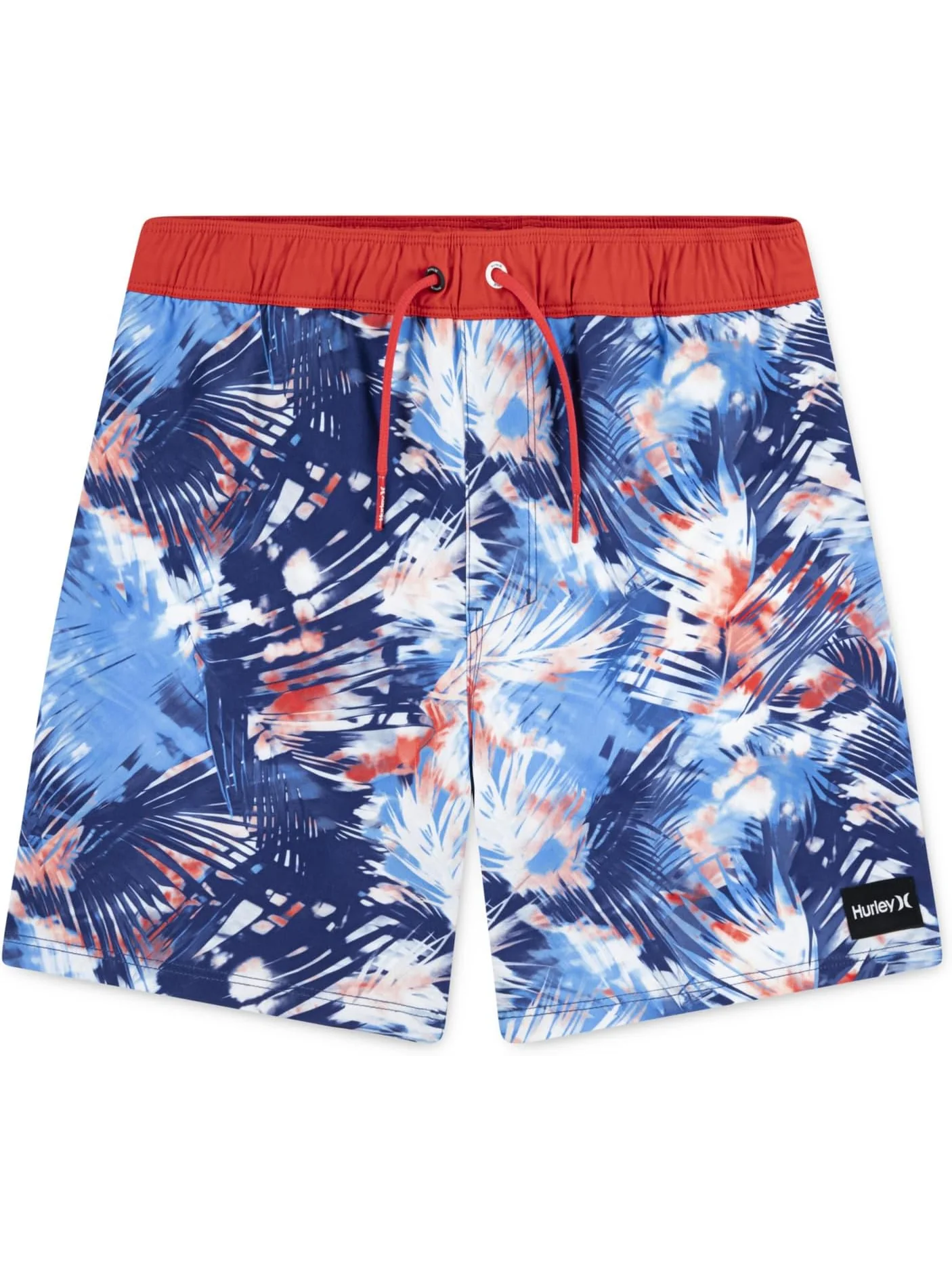Плавки Hurley Kids Distorted Palm Pull On Swim Trunk — изображение 1 из 4, глубокий синий