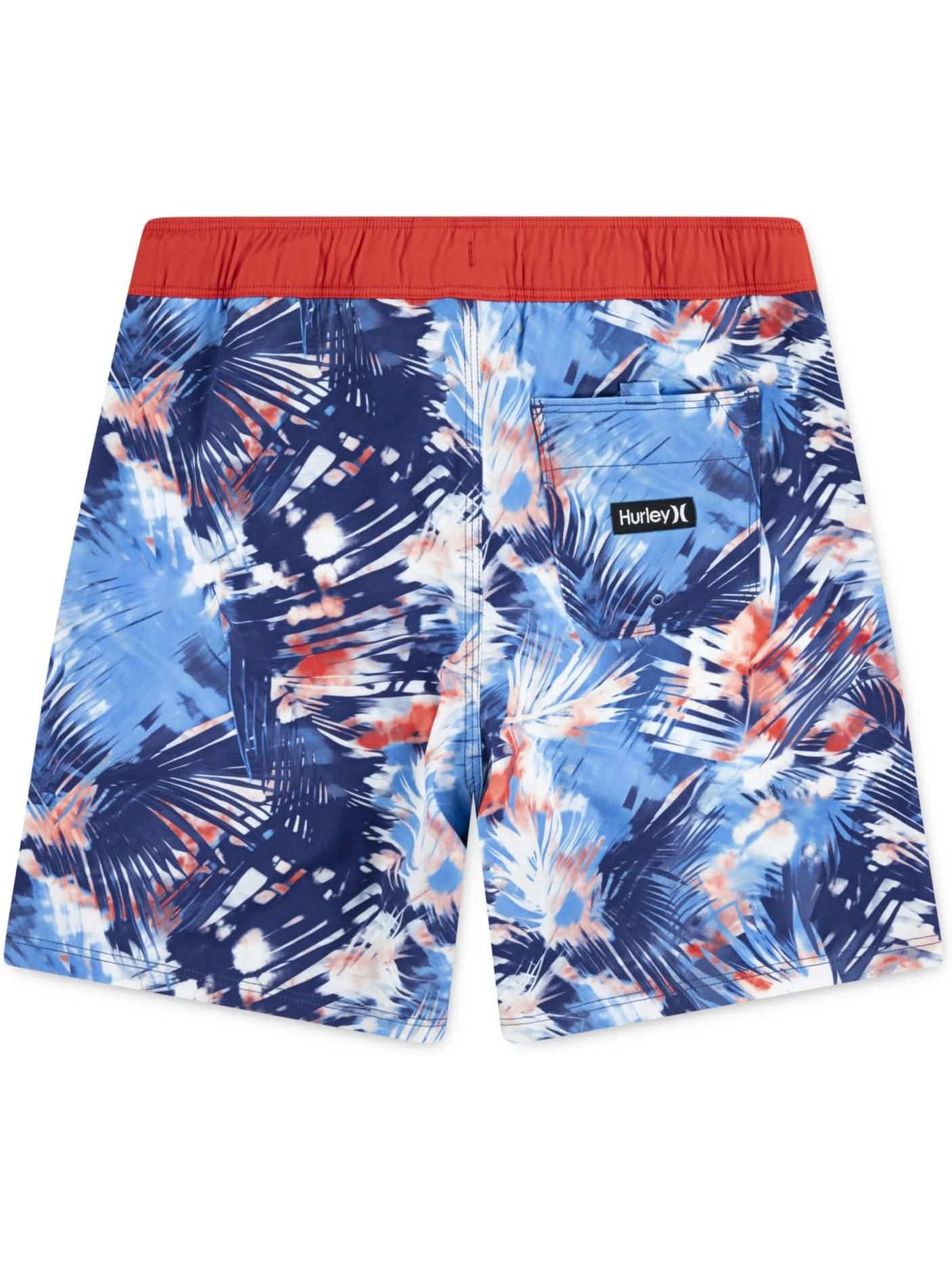Плавки Hurley Kids Distorted Palm Pull On Swim Trunk — изображение 2 из 4, глубокий синий