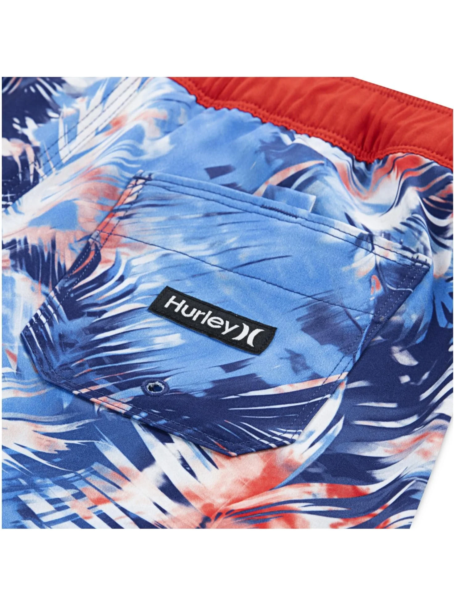 Плавки Hurley Kids Distorted Palm Pull On Swim Trunk — изображение 4 из 4, глубокий синий