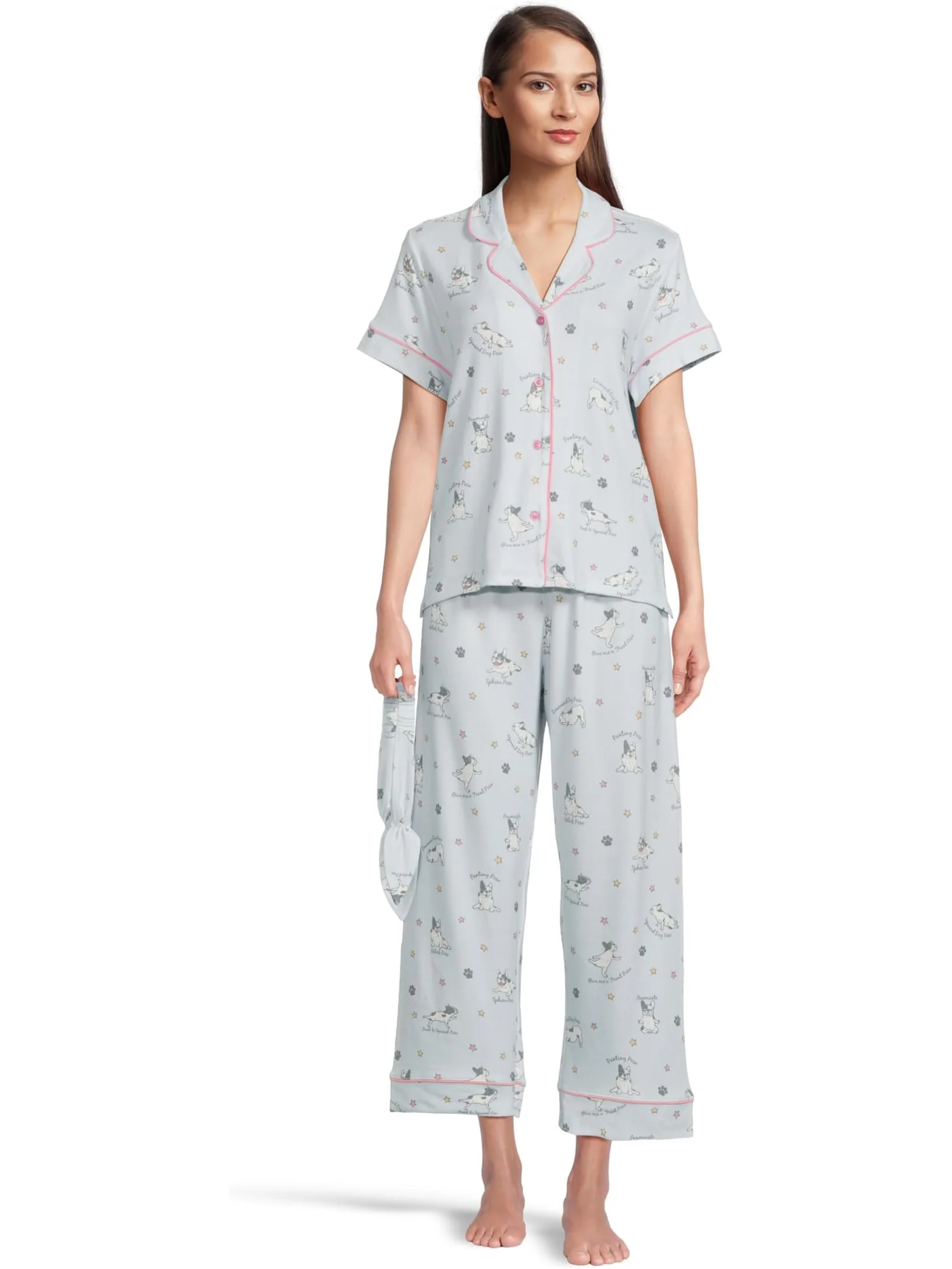 Пижама P.J. Salvage Pj Set Paws and Breathe — синий