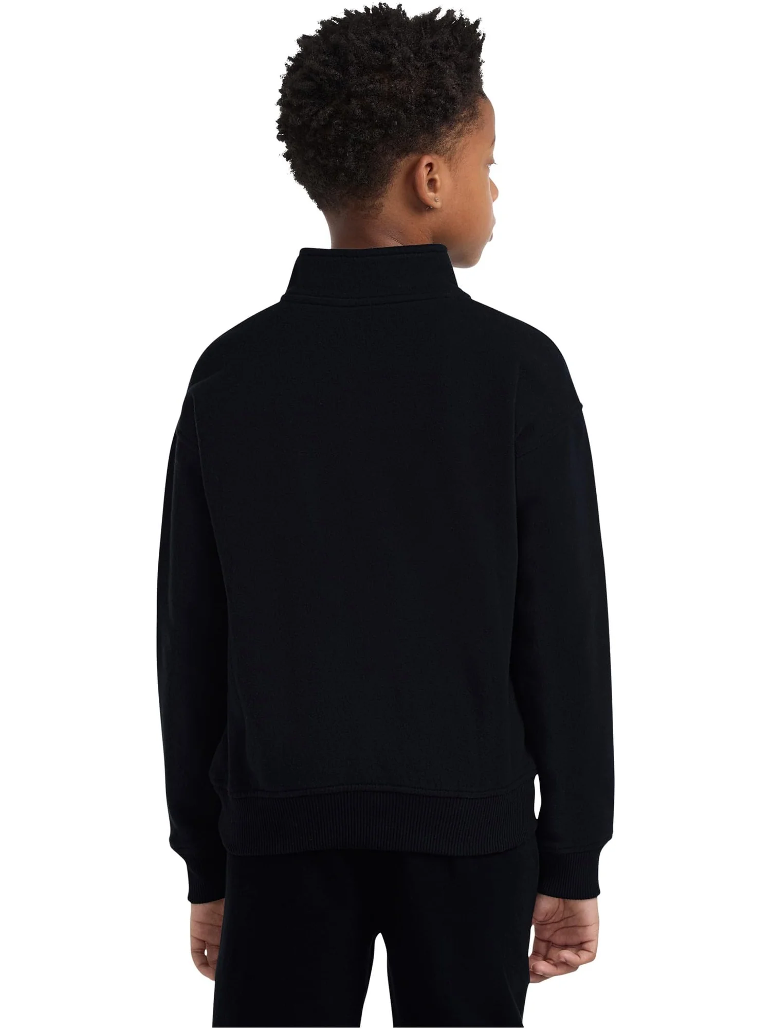 Толстовка abercrombie kids Essentials Quarter Zip — изображение 2 из 3, антрацит
