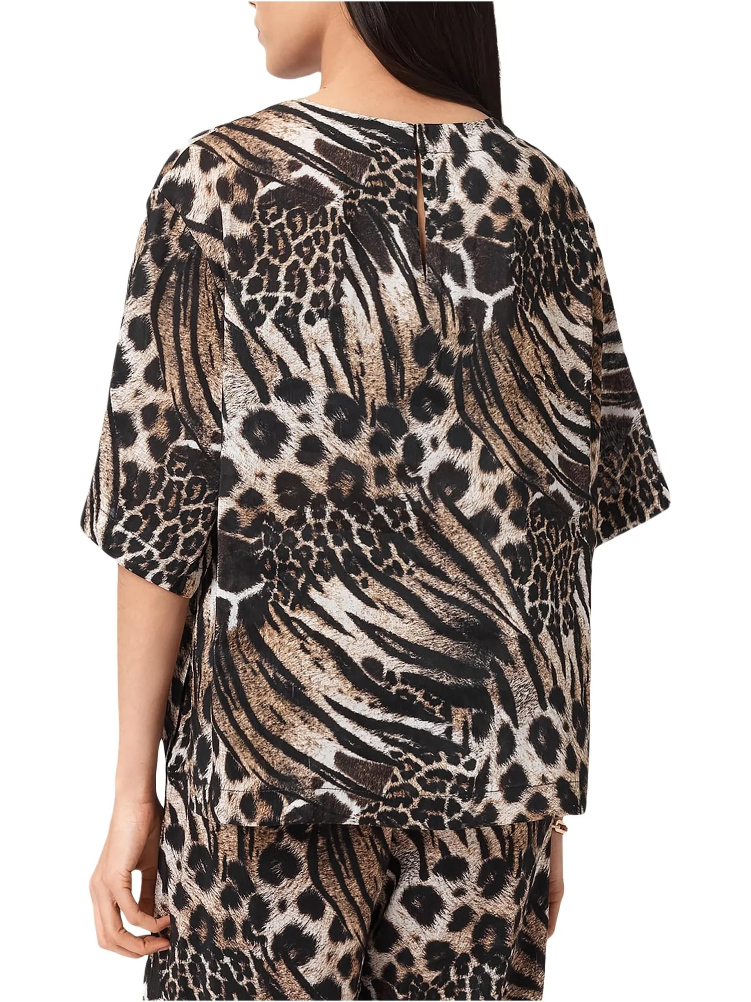 Топ AllSaints Lottie Linen Top — изображение 2 из 5, коричневый
