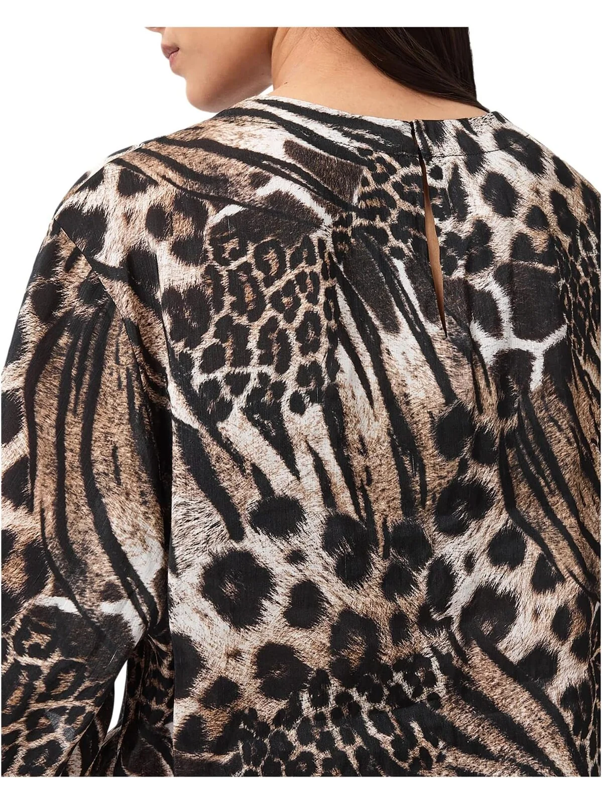 Топ AllSaints Lottie Linen Top — изображение 4 из 5, коричневый