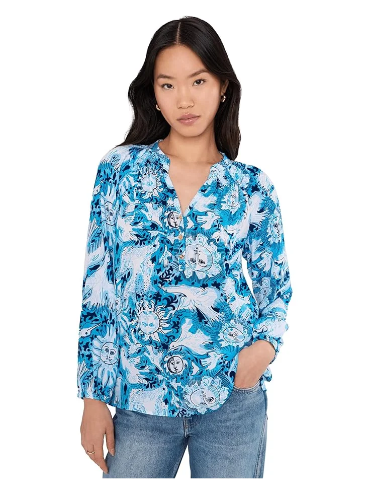 Женский топ Lilly Pulitzer Elsa — изображение 1 из 5, синий
