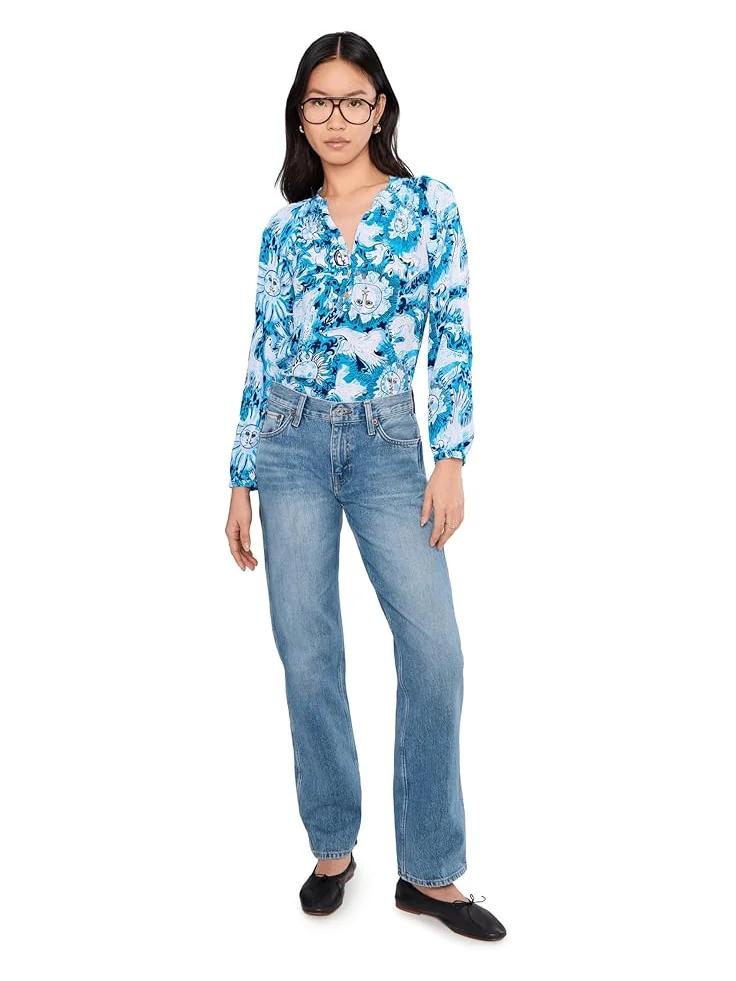 Женский топ Lilly Pulitzer Elsa — изображение 2 из 5, синий