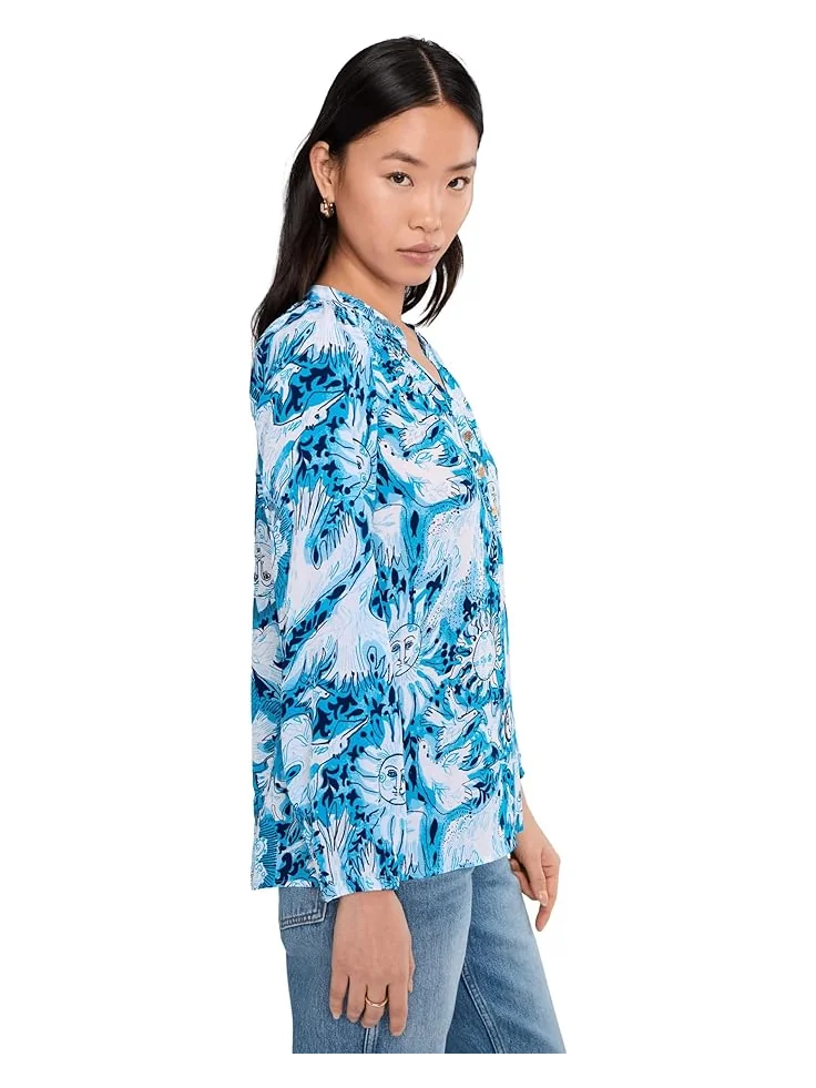 Женский топ Lilly Pulitzer Elsa — изображение 3 из 5, синий