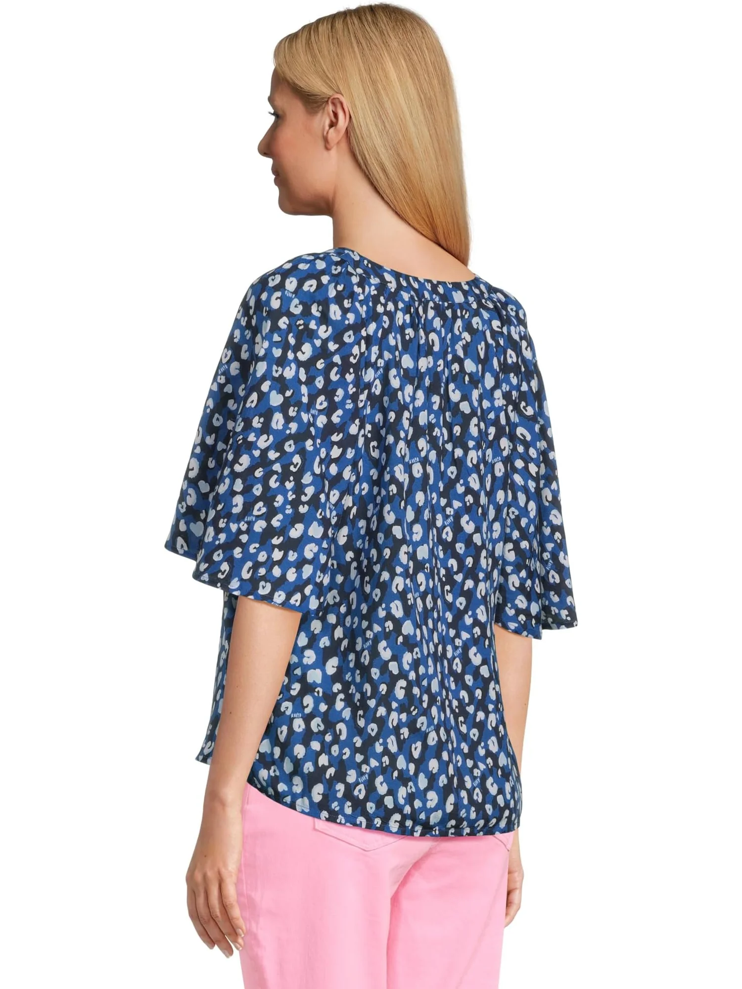 Топ Lilly Pulitzer Wilmer Short Sleeve Top — изображение 3 из 5, темно-синий