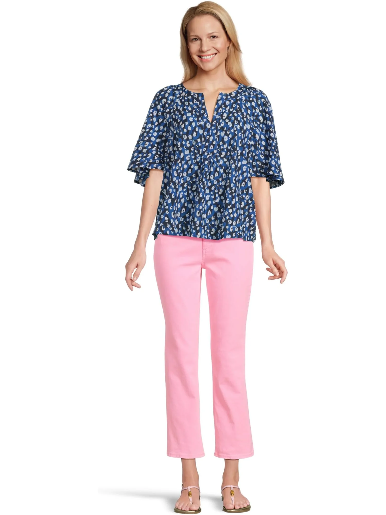 Топ Lilly Pulitzer Wilmer Short Sleeve Top — изображение 5 из 5, темно-синий