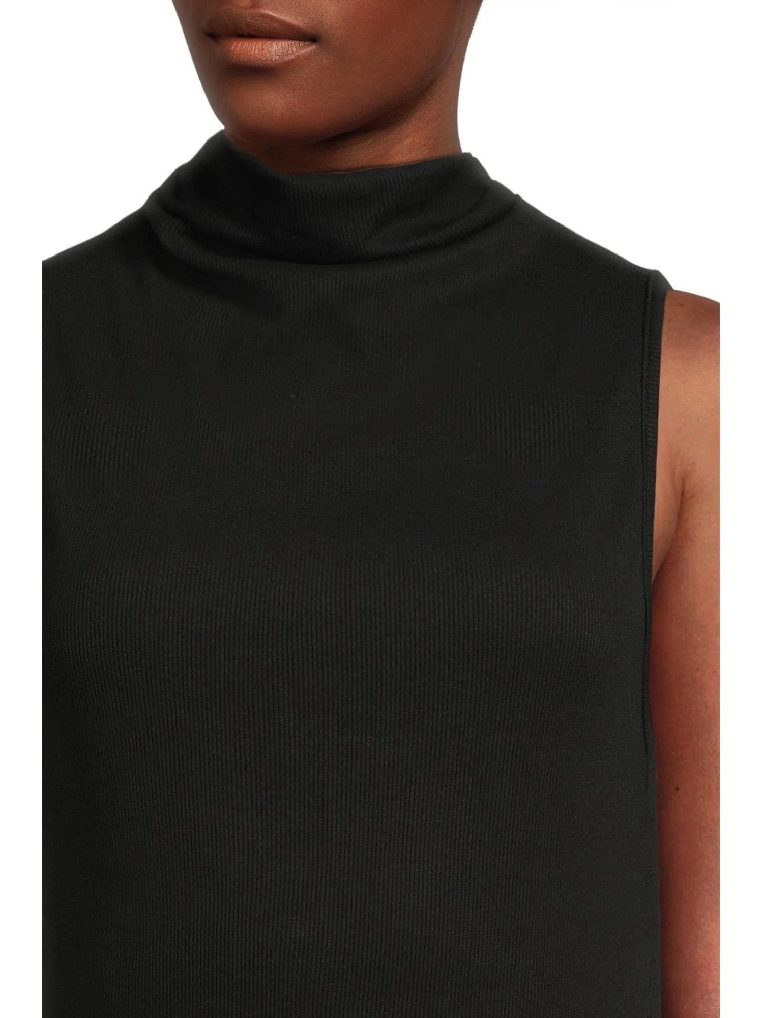 Топ Michael Stars Chiara Drape Neck Tank — изображение 4 из 5, черный