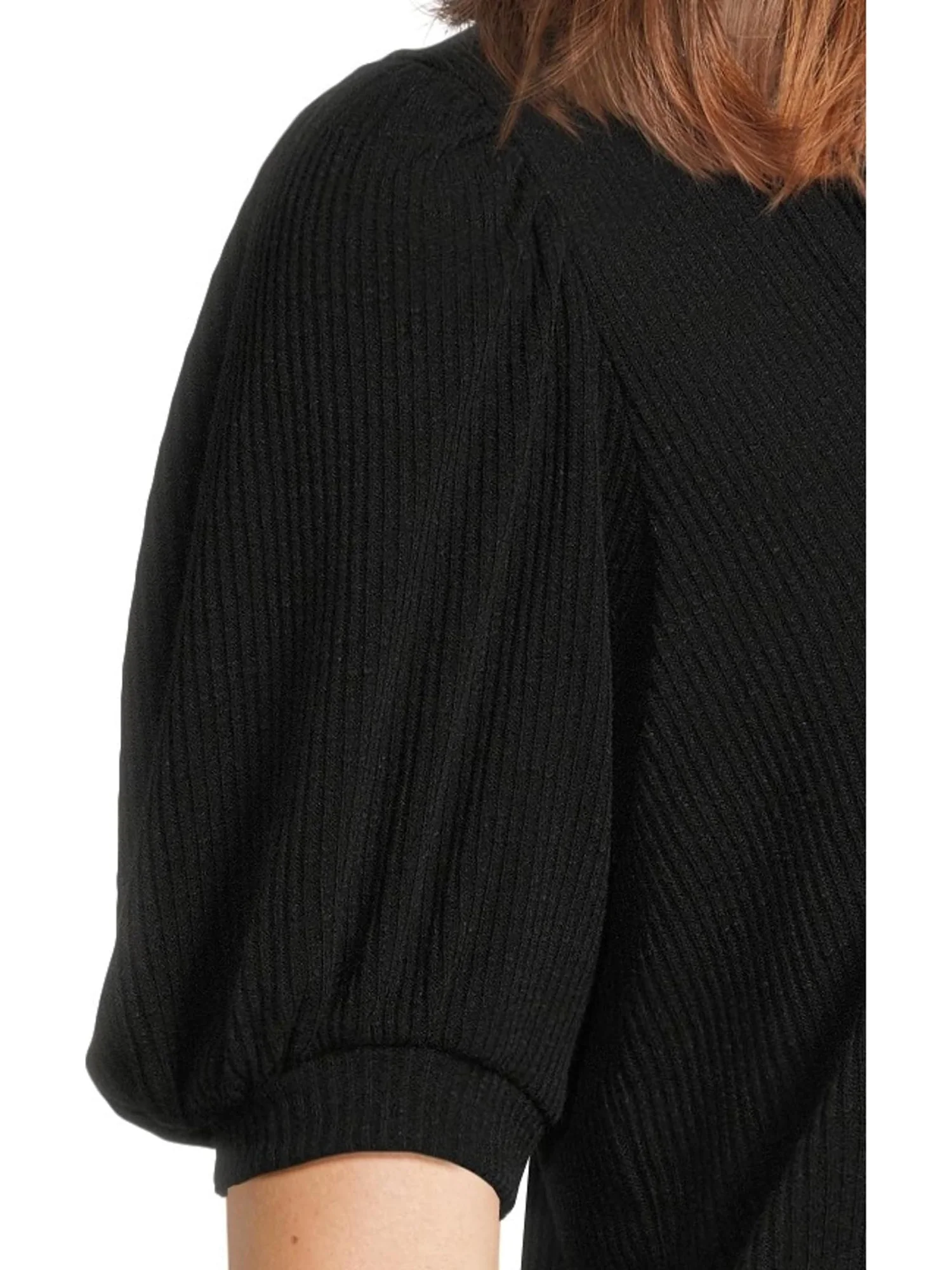 Топ Michael Stars Quinn Puff Sleeve Top — изображение 4 из 5, черный