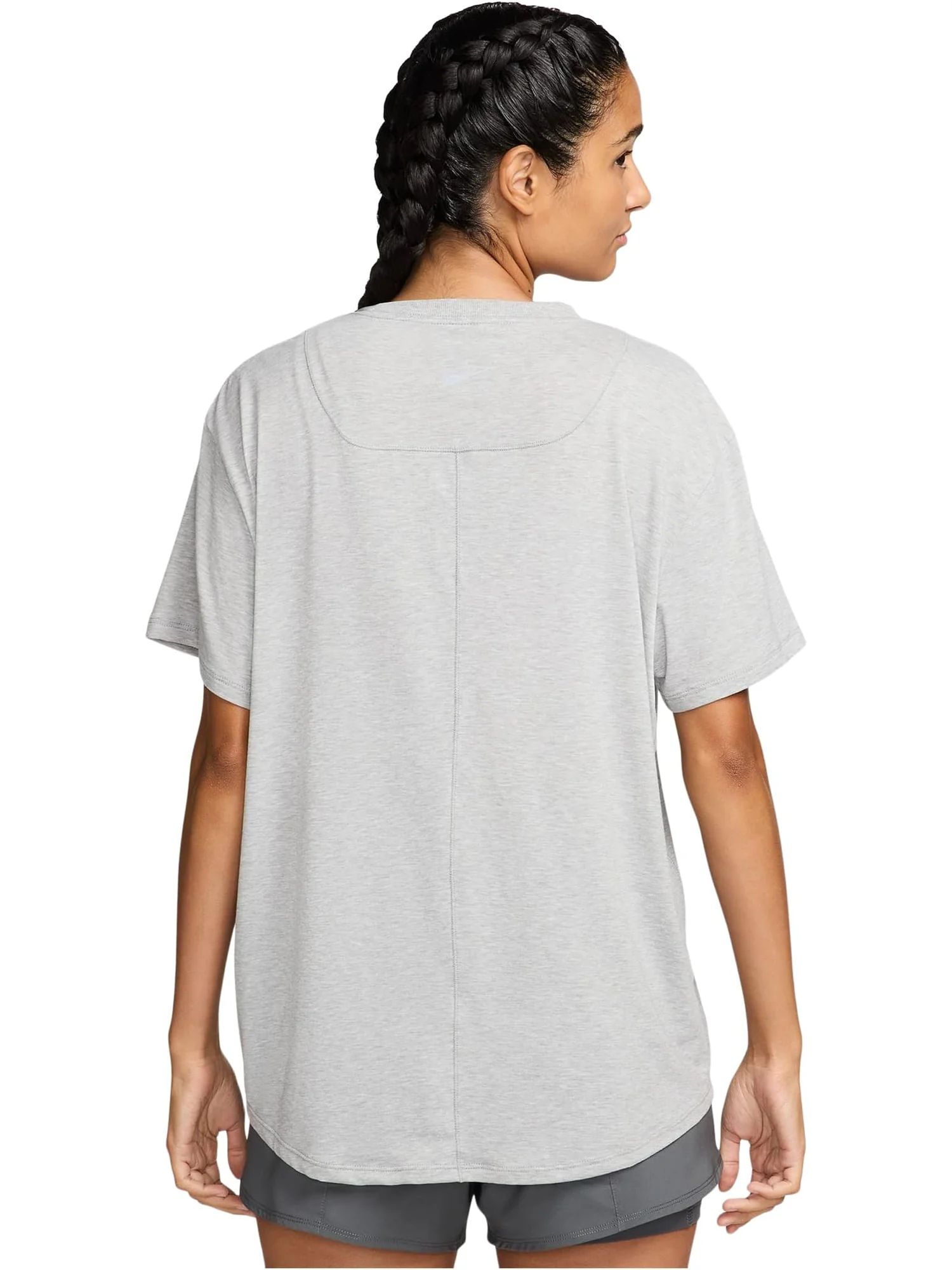 Топ Nike One Relaxed Dri-fit Short-sleeve Top — изображение 2 из 4, серый
