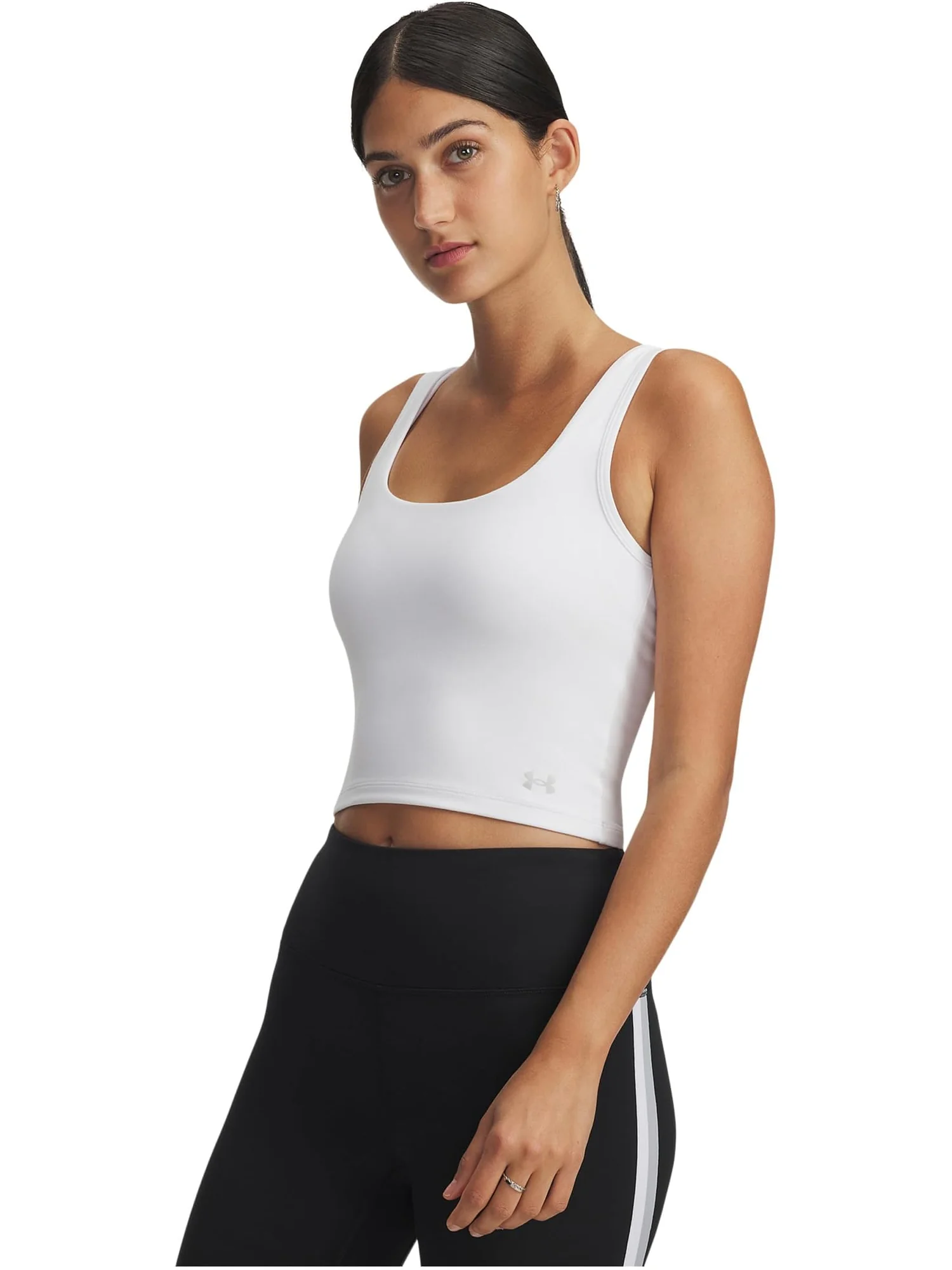Топ Under Armour Motion Tank Top — изображение 1 из 2, белый/серый