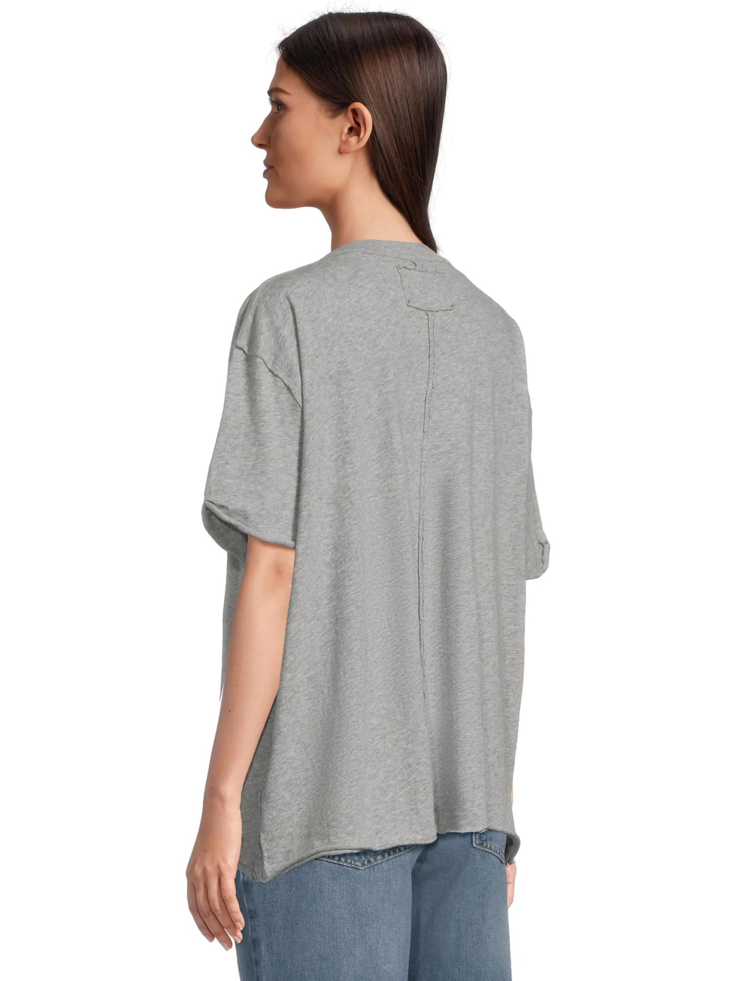 Футболка Free People Nina Tee V — изображение 3 из 5, серый