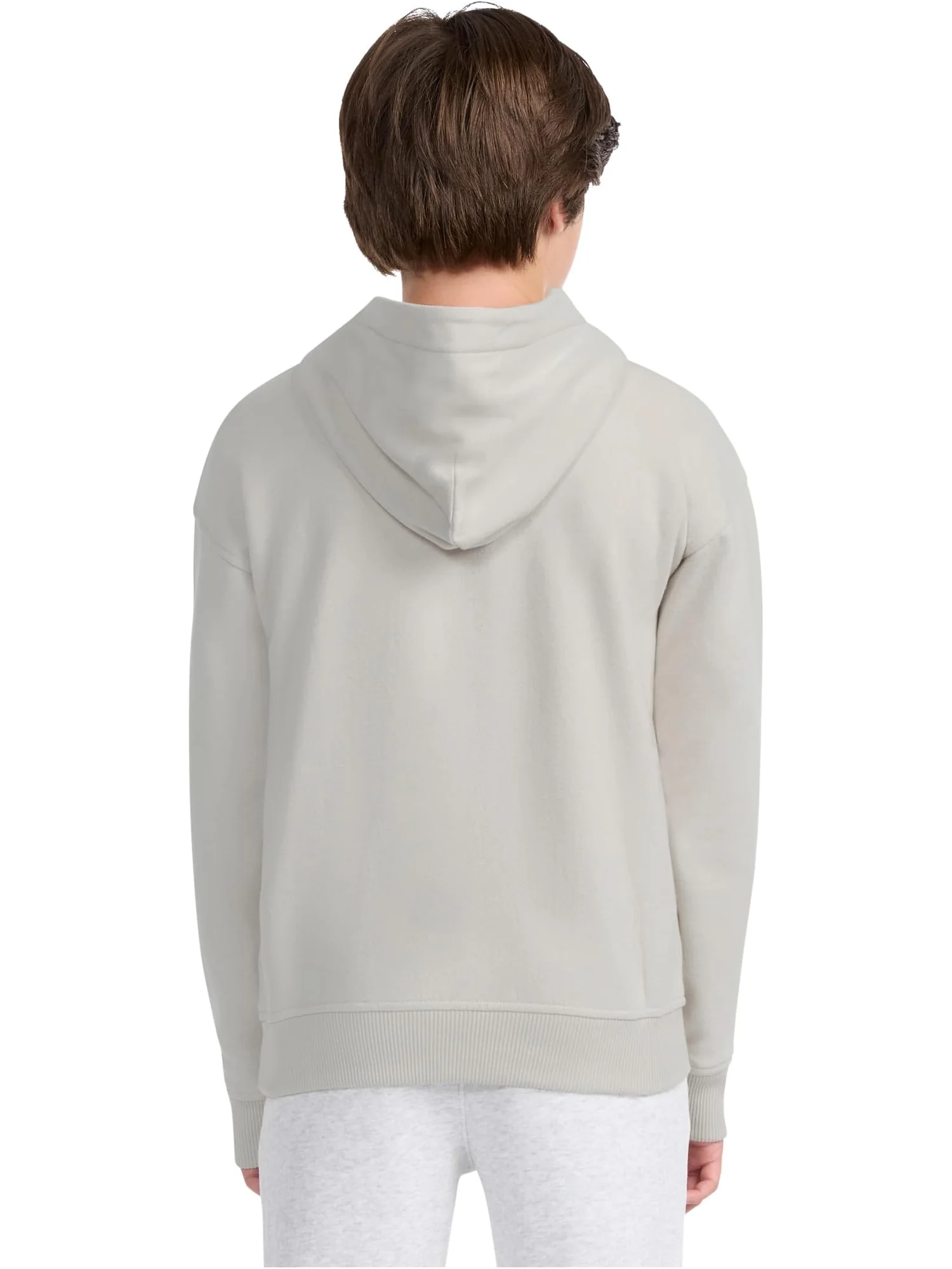 Худи abercrombie kids Essentials Fleece Hoodie — изображение 2 из 3, серый