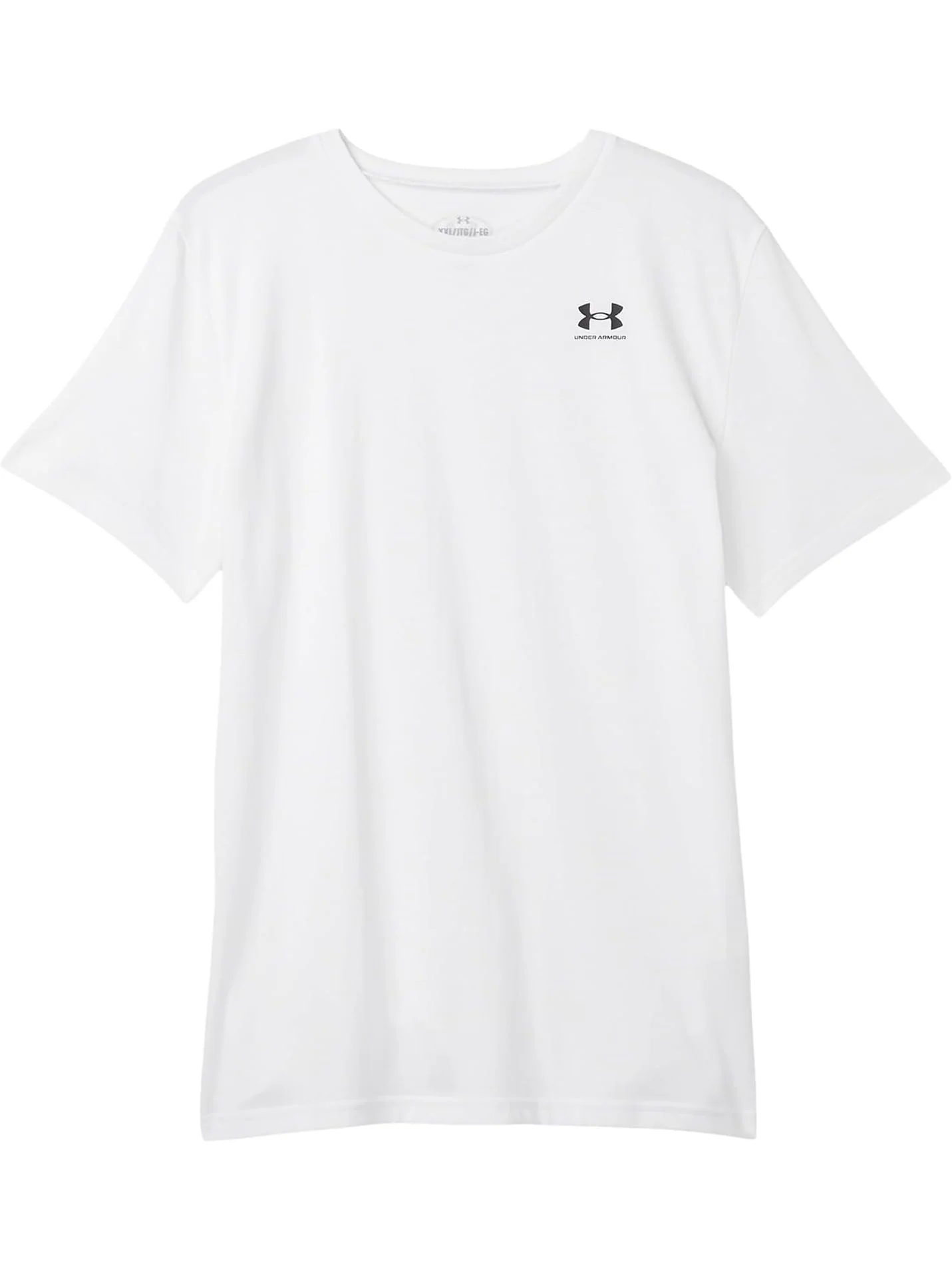 Футболка Under Armour Kids Sportstyle Left Chest Short Sleeve T Shirt — изображение 1 из 1, белый/черный