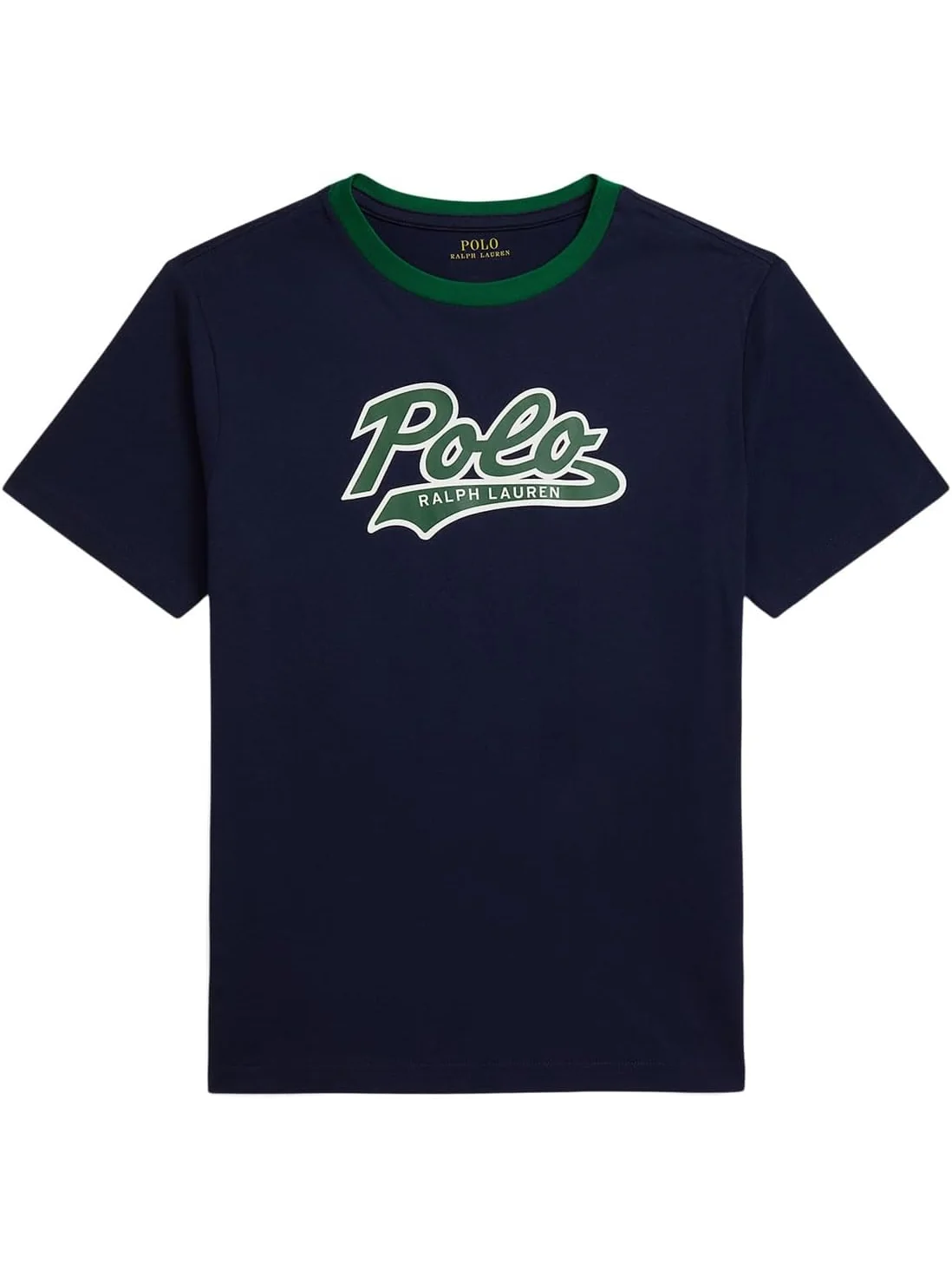 Футболка Polo Ralph Lauren Kids Logo Cotton Jersey Tee — изображение 1 из 2, темно-синий