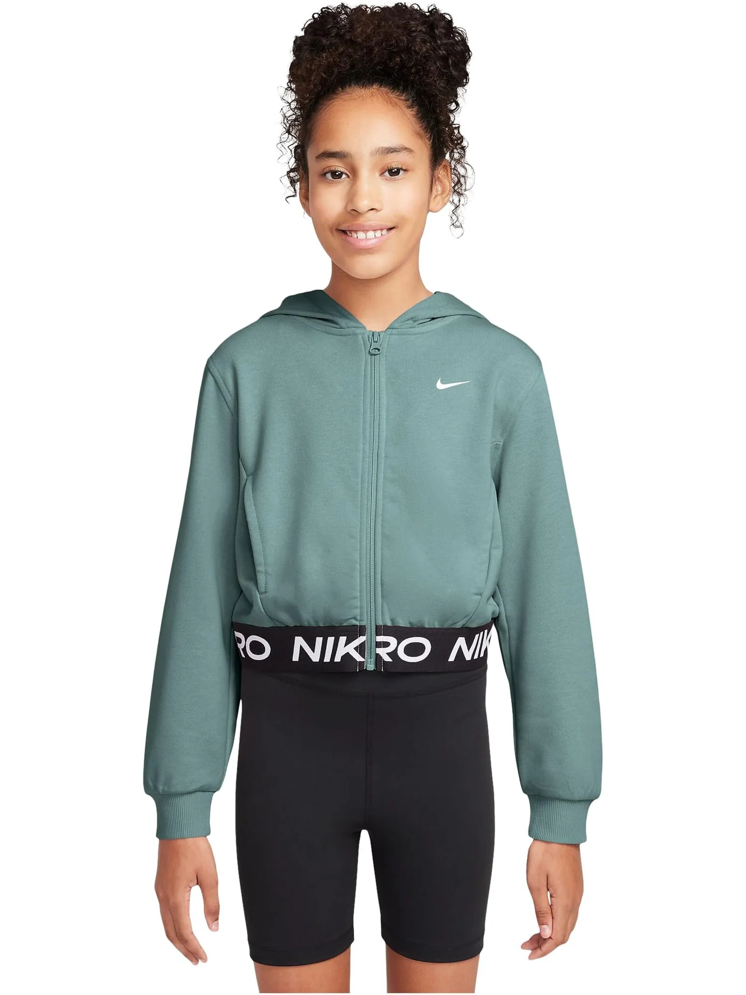 Худи Nike Kids Pro Fleece Dri-fit Full-zip Hoodie — изображение 1 из 3, черный