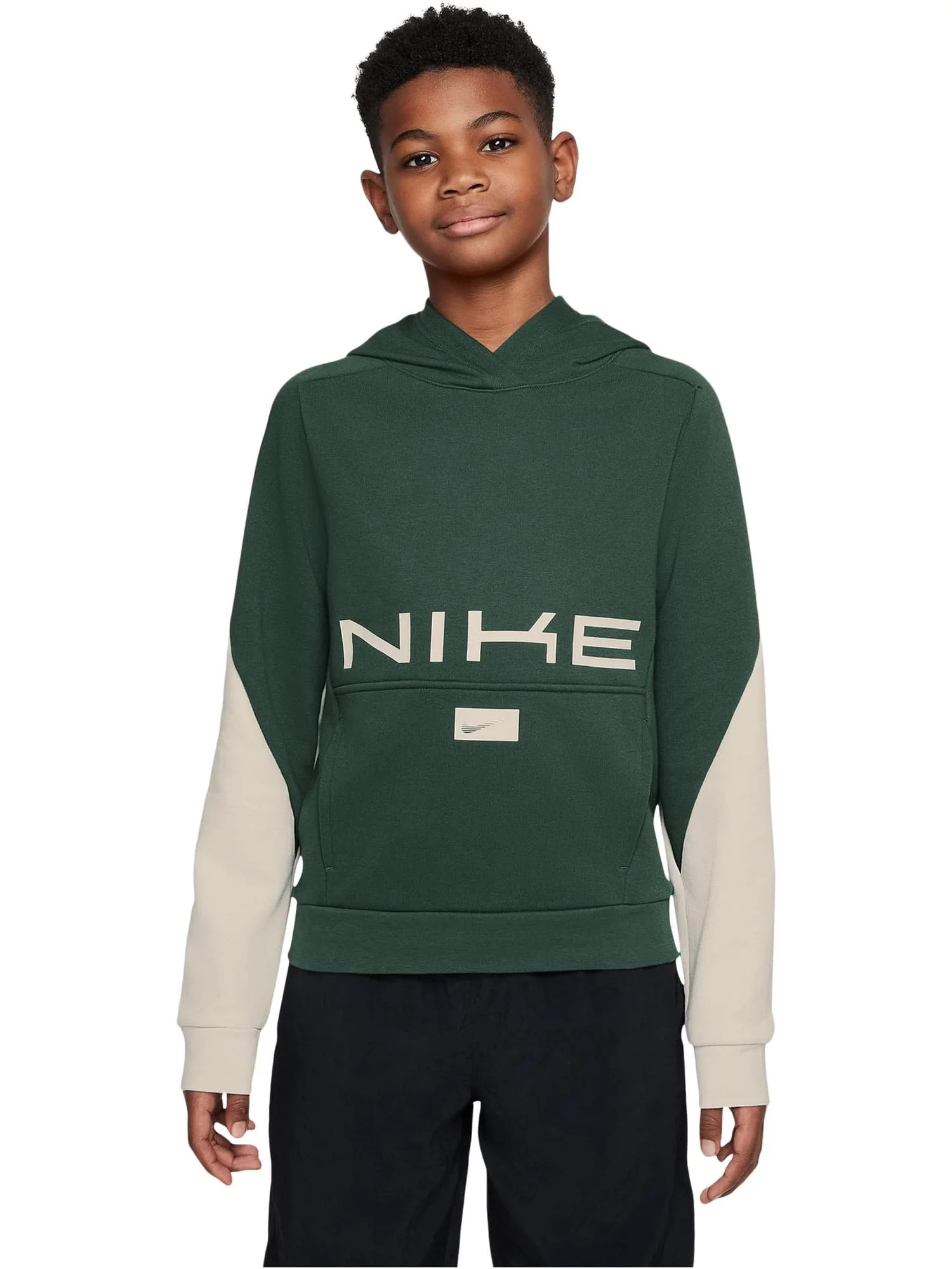 Худи Nike Kids Multi Dri-fit Fleece Pullover Hoodie — изображение 1 из 3, светлый коричневый