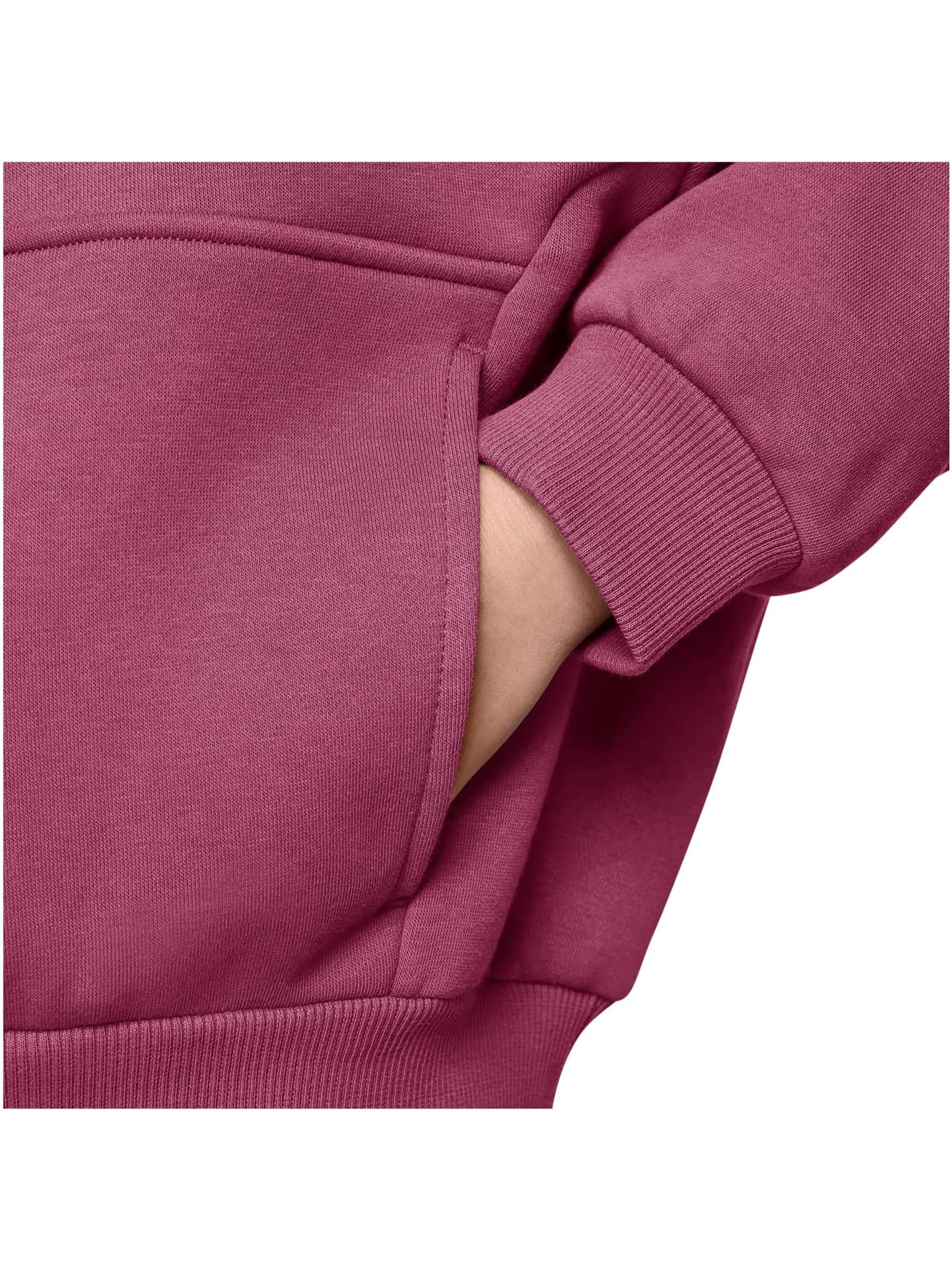Худи Nike Kids Sportswear Club Fleece Oversized Hoodie — изображение 3 из 3, свекольный красный