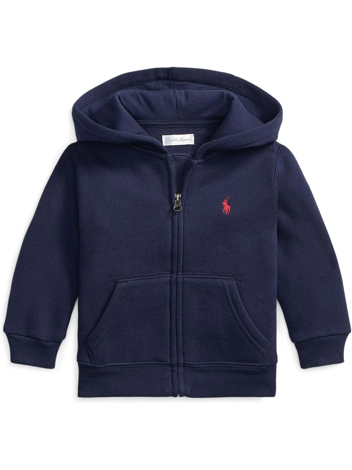 Худи Polo Ralph Lauren Kids Fleece Full-zip Hoodie — изображение 1 из 2, темно-синий