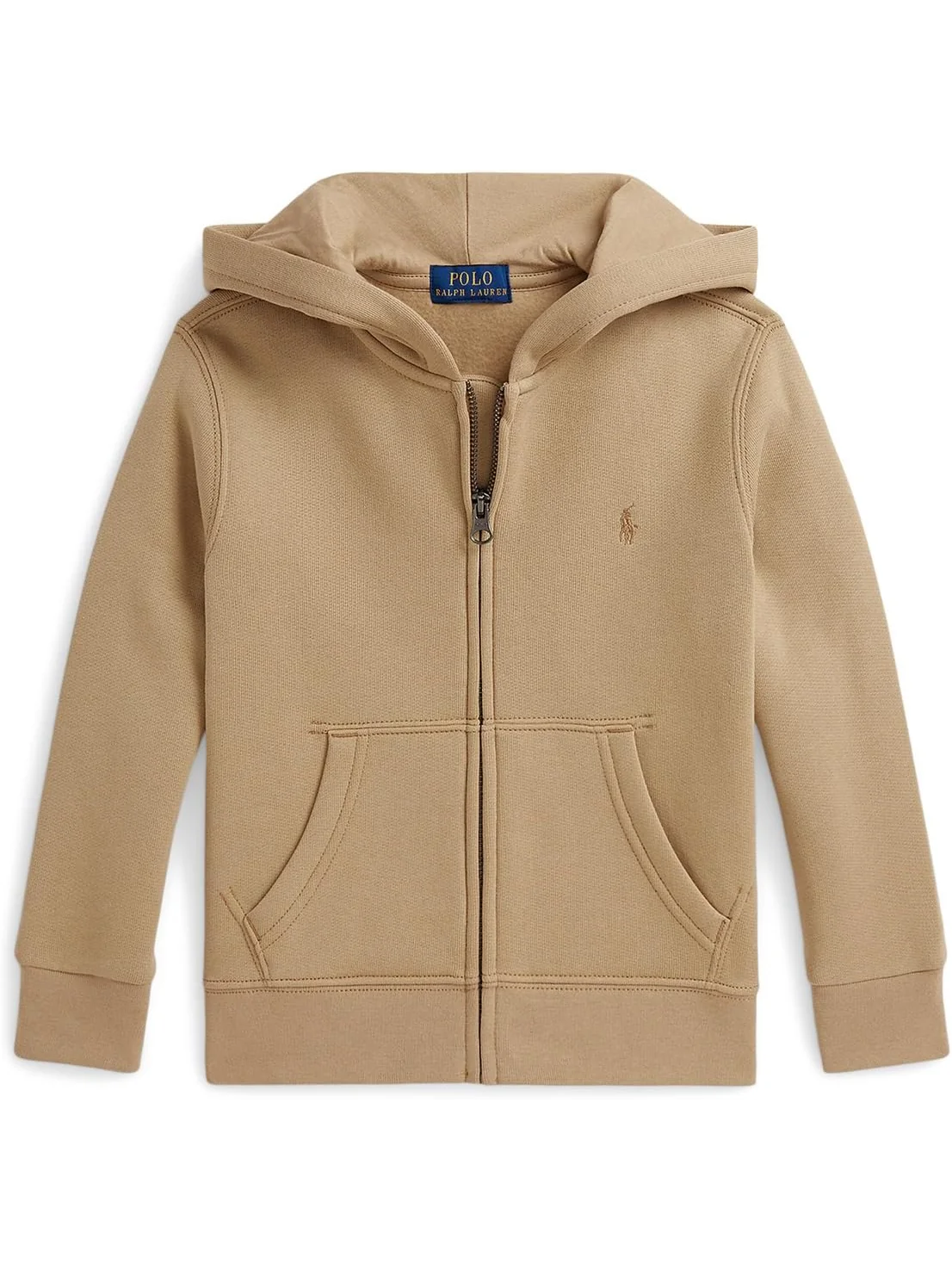 Худи Polo Ralph Lauren Kids Fleece Full Zip Hoodie — изображение 1 из 2, винтажный хаки