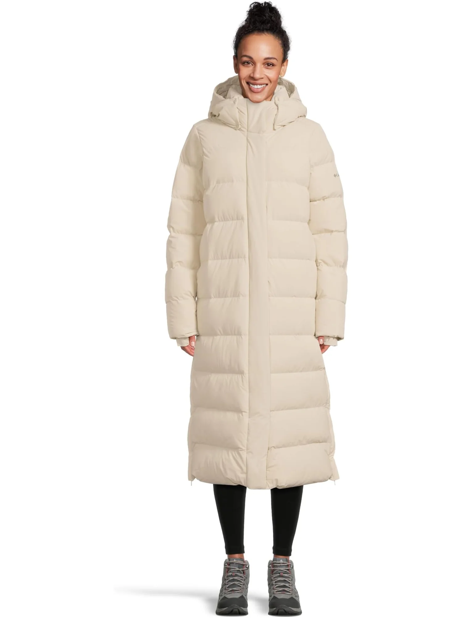 Женская куртка Amaze Puff с длинным капюшоном Columbia — изображение 1 из 4, серый
