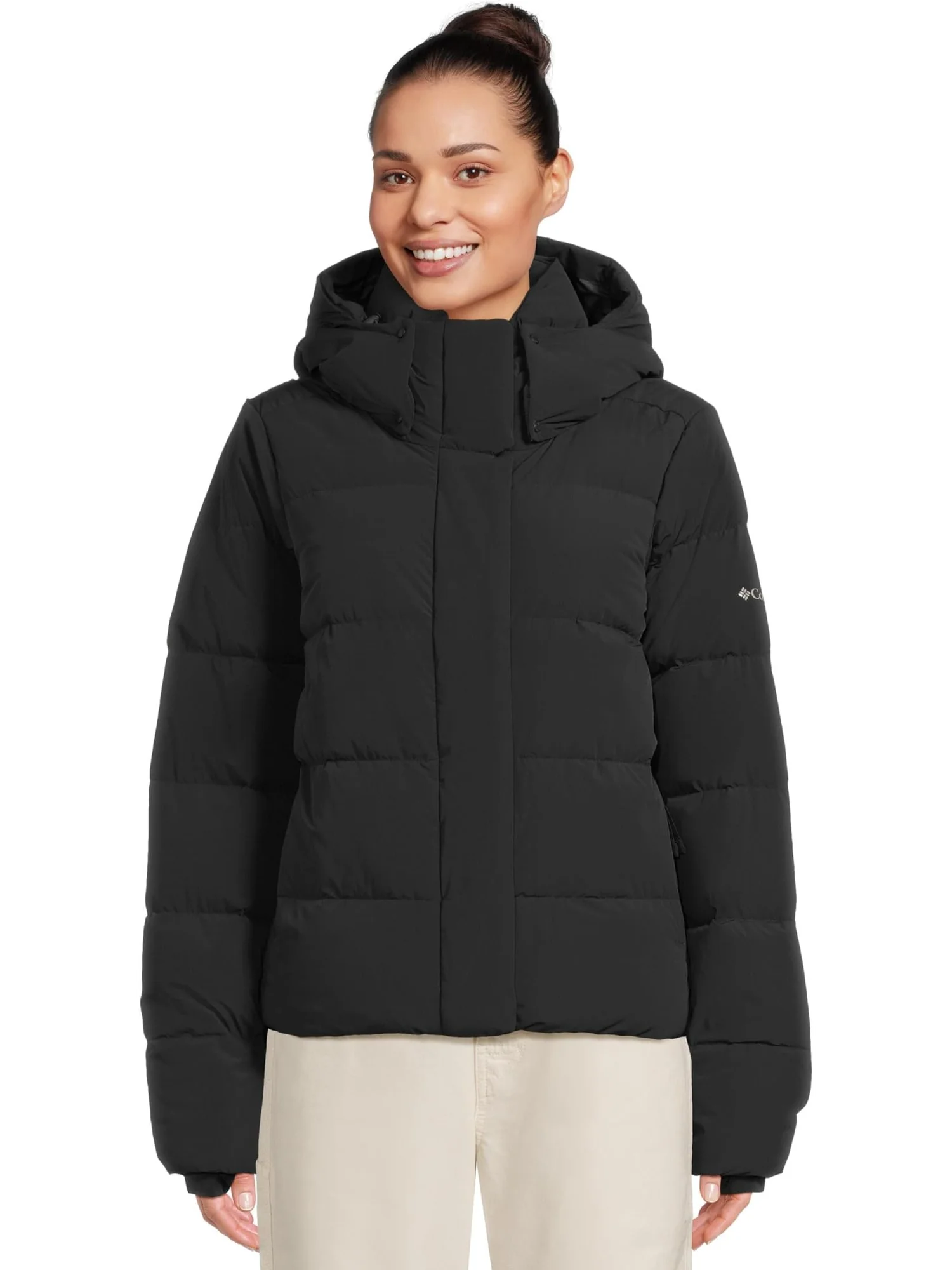 Женская куртка с капюшоном Amaze Puff Columbia — изображение 1 из 5, черный