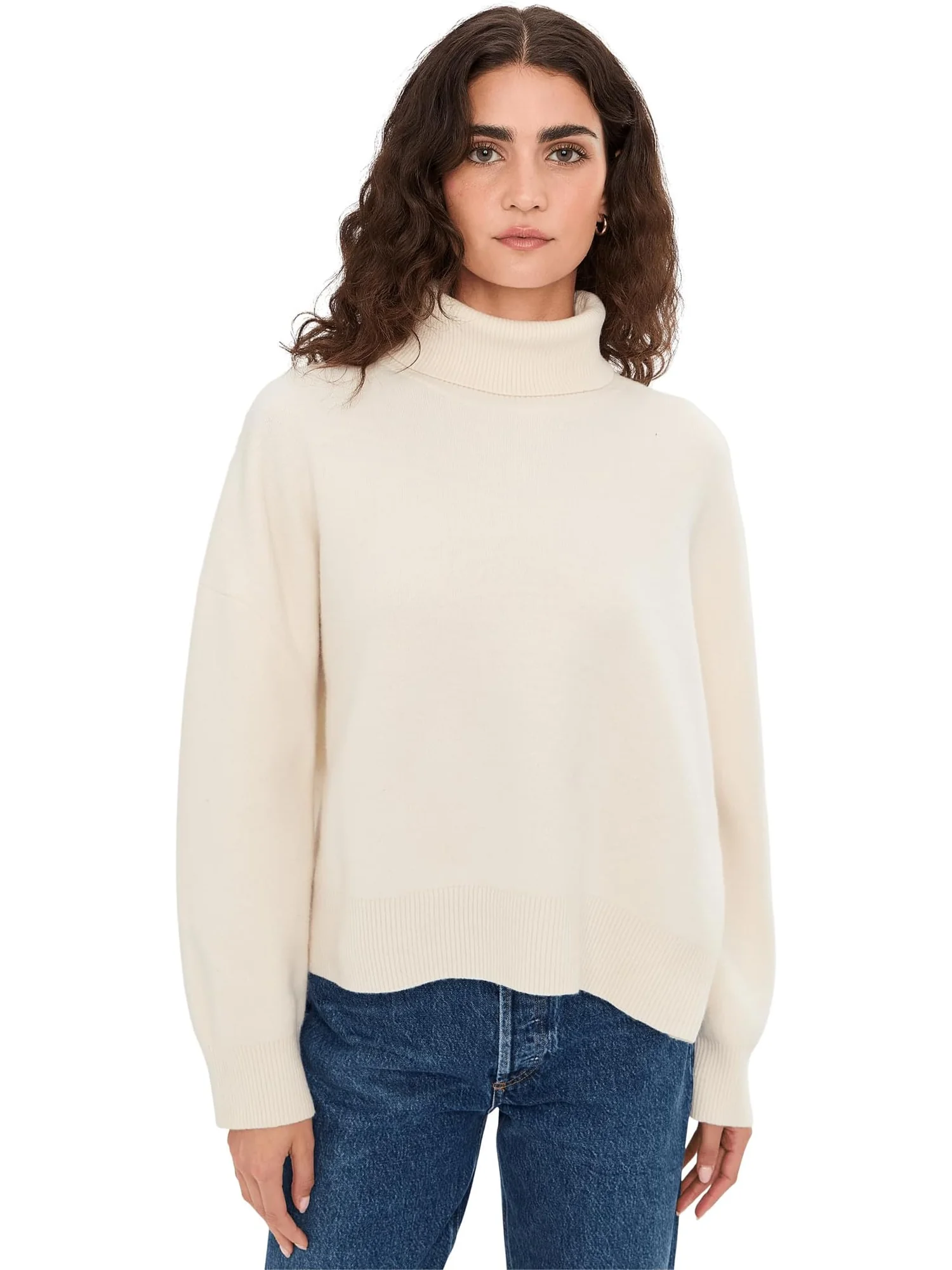 Свитер Free People Women's Sigma Turtleneck — изображение 1 из 5, кокосовое молоко
