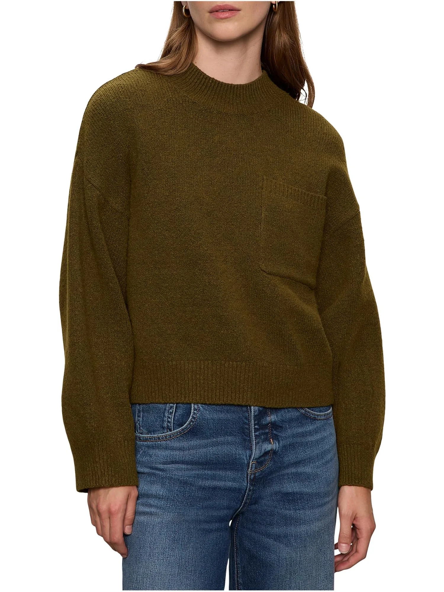 Свитер Sanctuary Women's One Pkt Crew Sweater — изображение 1 из 4, мартини-серый