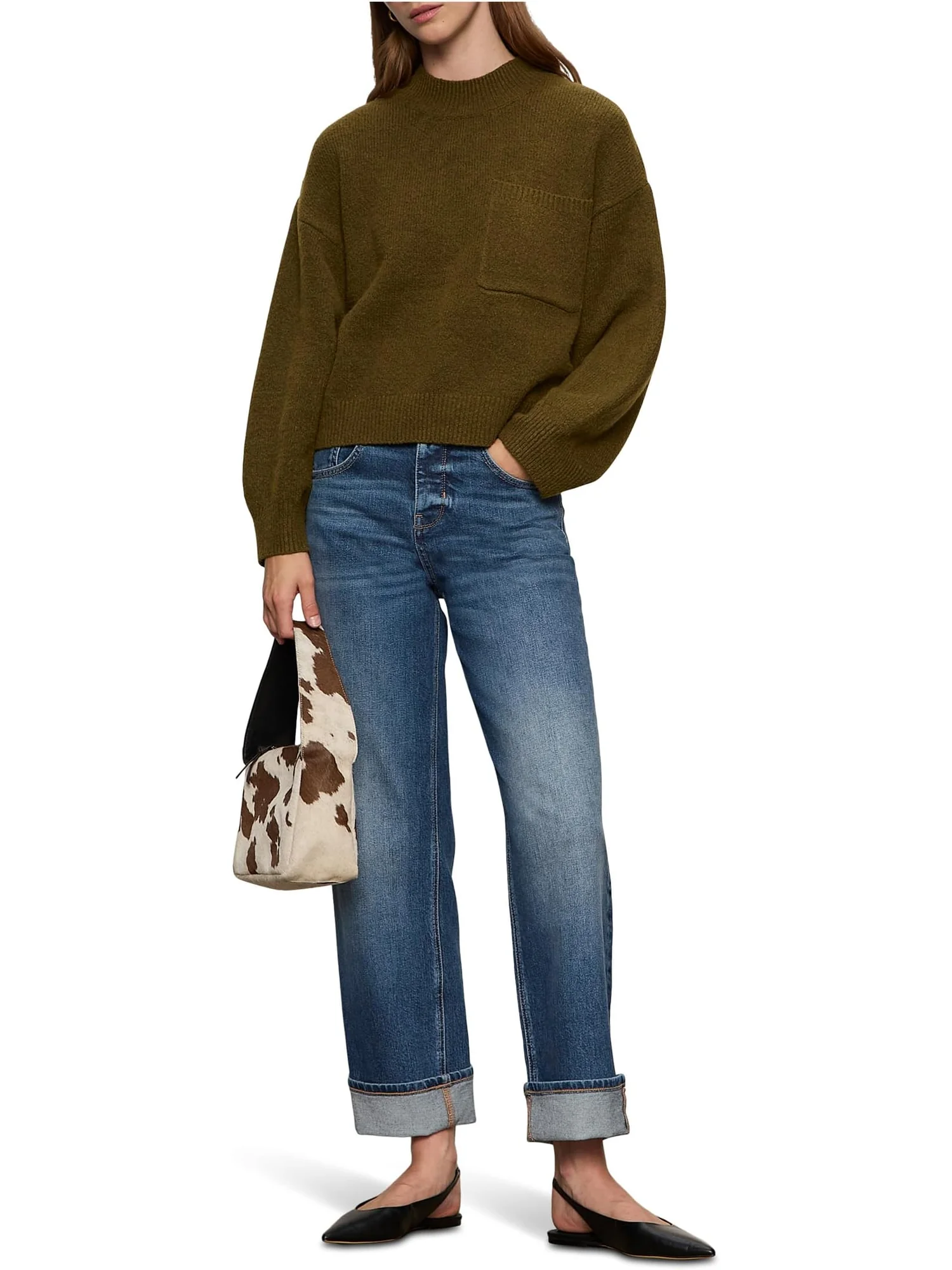Свитер Sanctuary Women's One Pkt Crew Sweater — изображение 4 из 4, мартини-серый