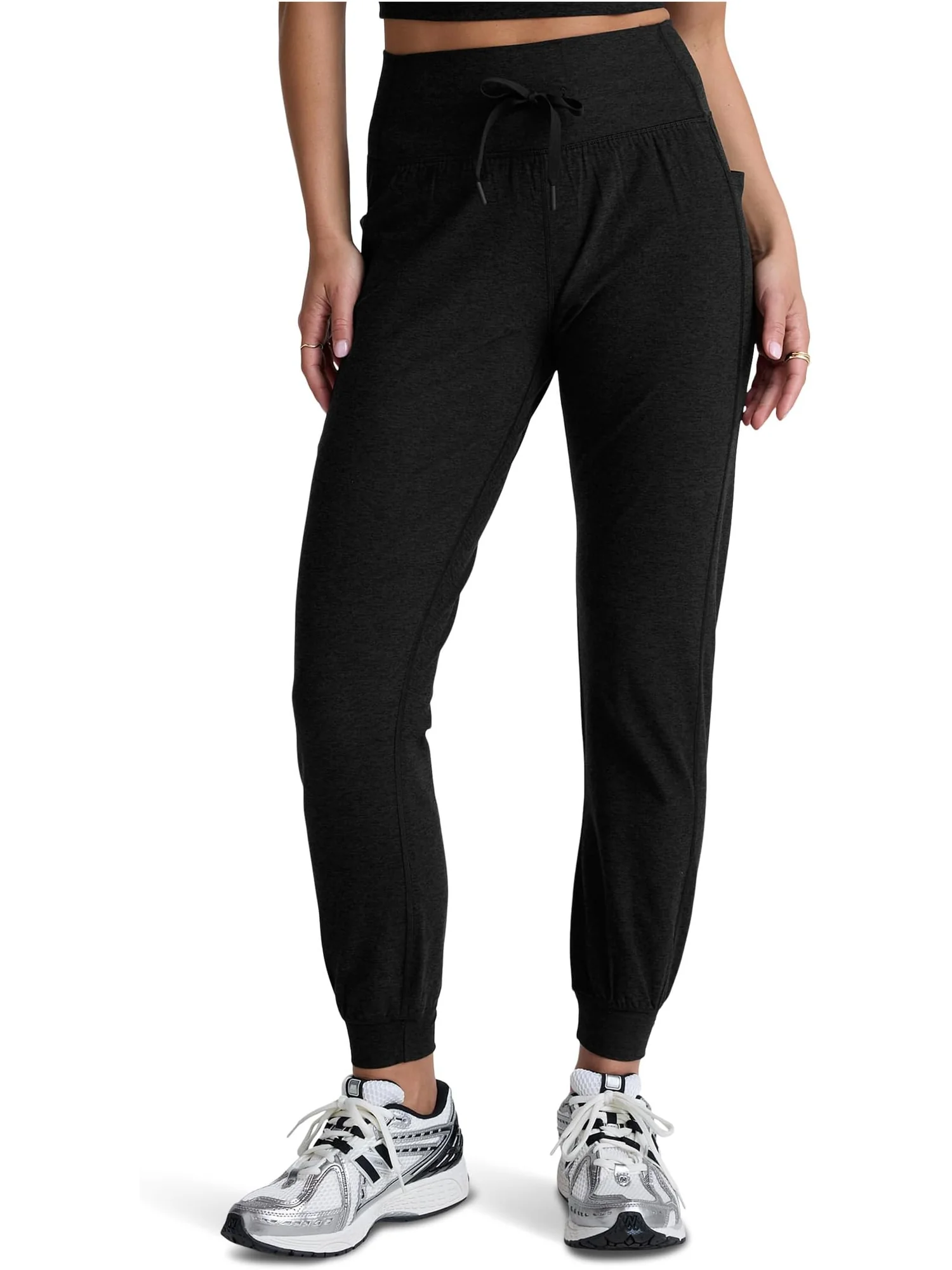 Брюки Beyond Yoga Women's Spacedye The Go Pocket Joggers — изображение 1 из 5, самая темная ночь