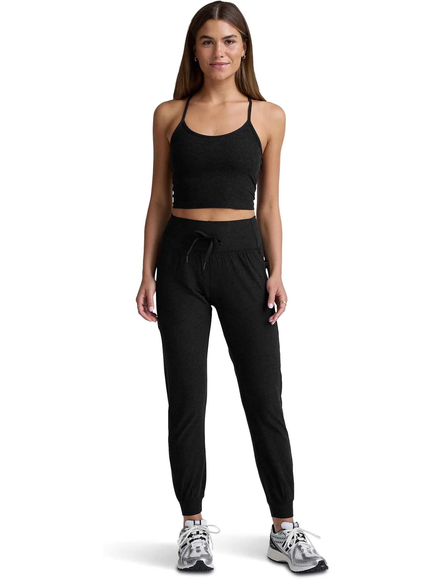 Брюки Beyond Yoga Women's Spacedye The Go Pocket Joggers — изображение 5 из 5, самая темная ночь