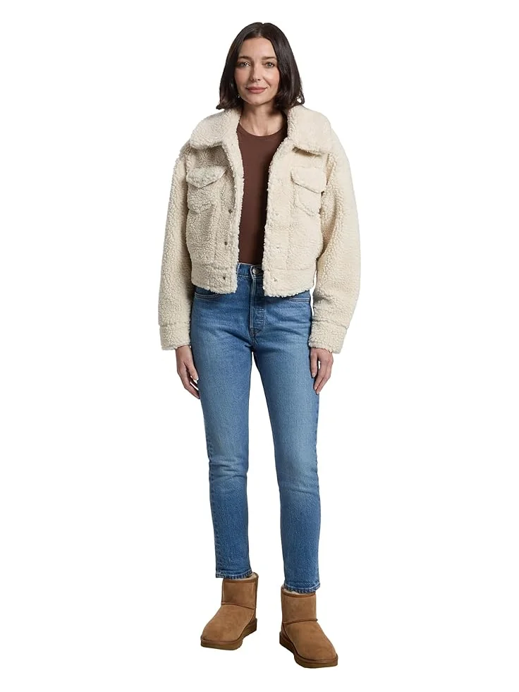 Женская куртка UGG Frankie Short Trucker — изображение 5 из 5, натуральный тон