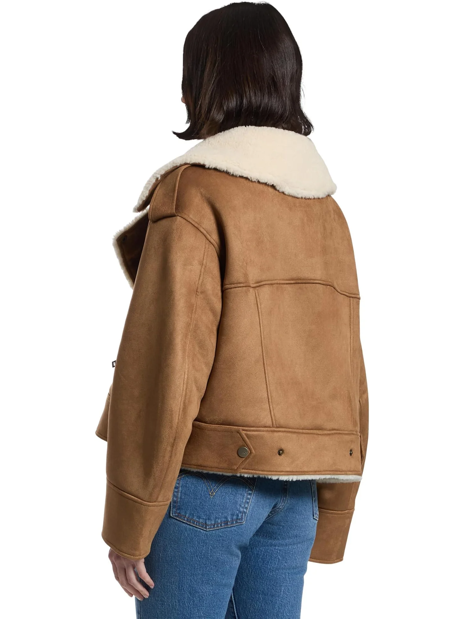 Женская мотокуртка Finnian Luxefluff UGG — изображение 3 из 5, орех