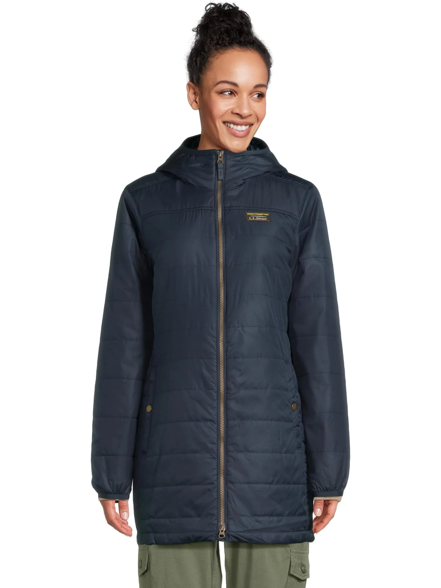 Женское пуховое пальто Mountain Classic L.L.Bean — изображение 1 из 5, темно-синий