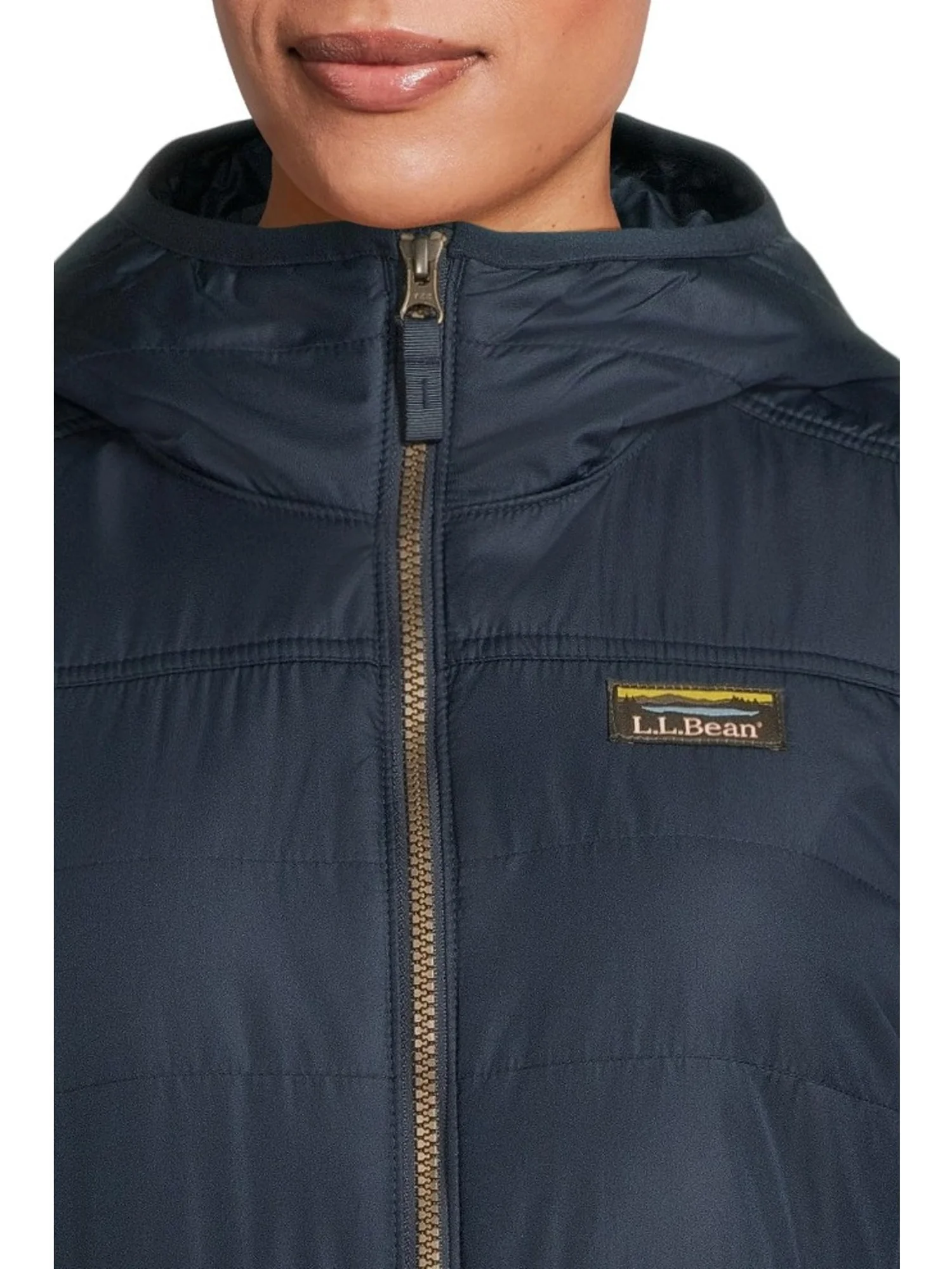 Женское пуховое пальто Mountain Classic L.L.Bean — изображение 4 из 5, темно-синий
