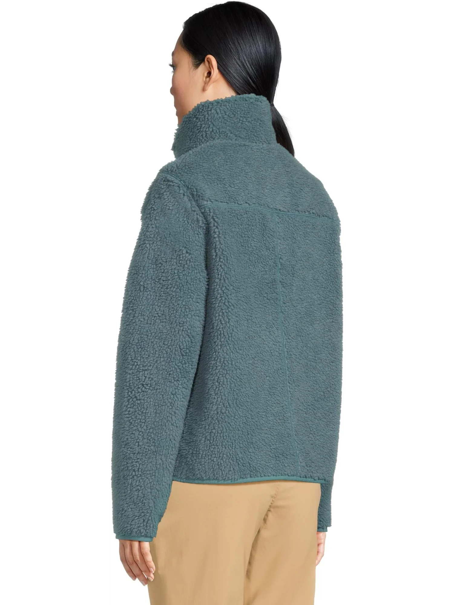 Женская флисовая куртка Bean's Sherpa L.L.Bean — изображение 3 из 5, бирюзовый