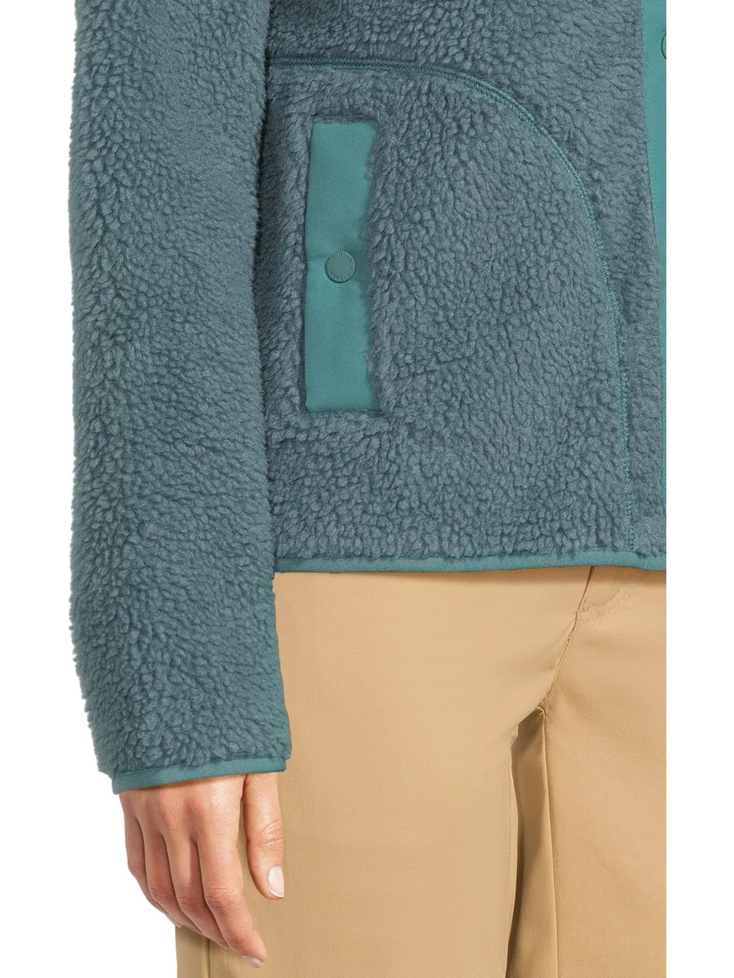 Женская флисовая куртка Bean's Sherpa L.L.Bean — изображение 4 из 5, бирюзовый