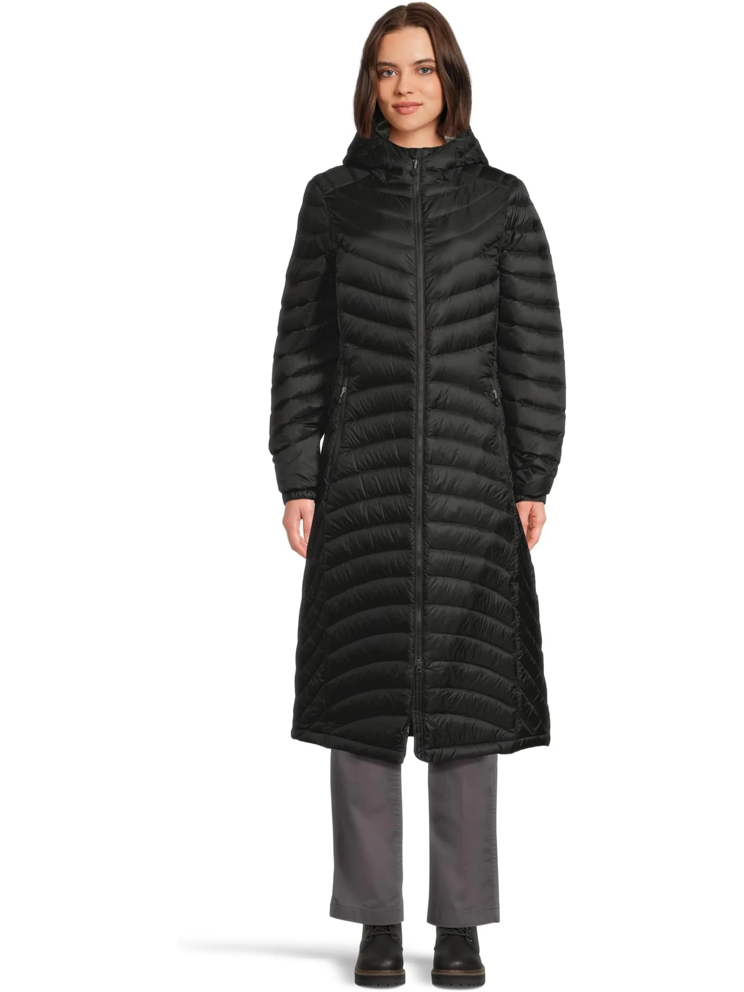 Женское ультралегкое пуховое пальто 850 L.L.Bean — изображение 1 из 4, черный