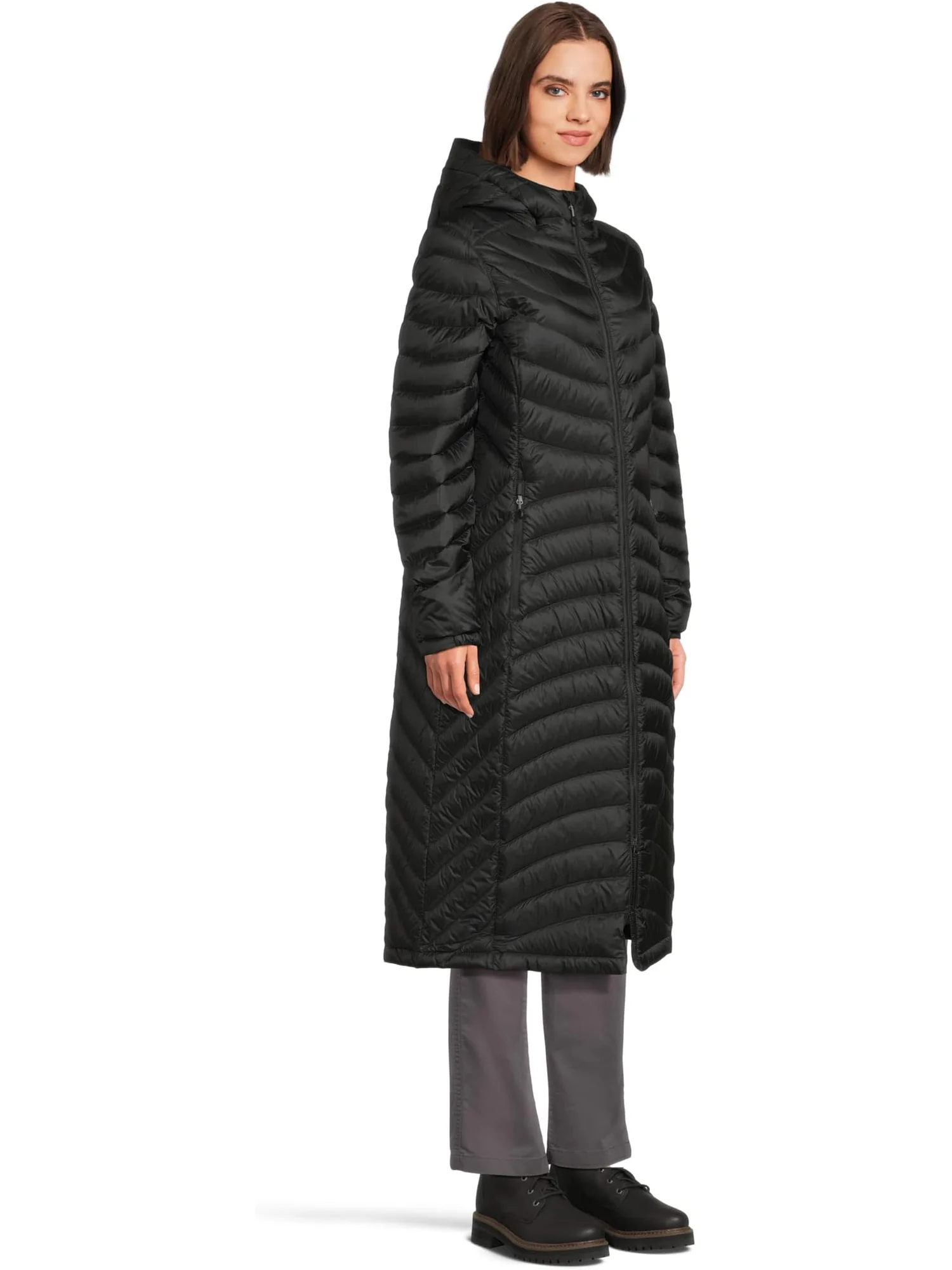 Женское ультралегкое пуховое пальто 850 L.L.Bean — изображение 2 из 4, черный