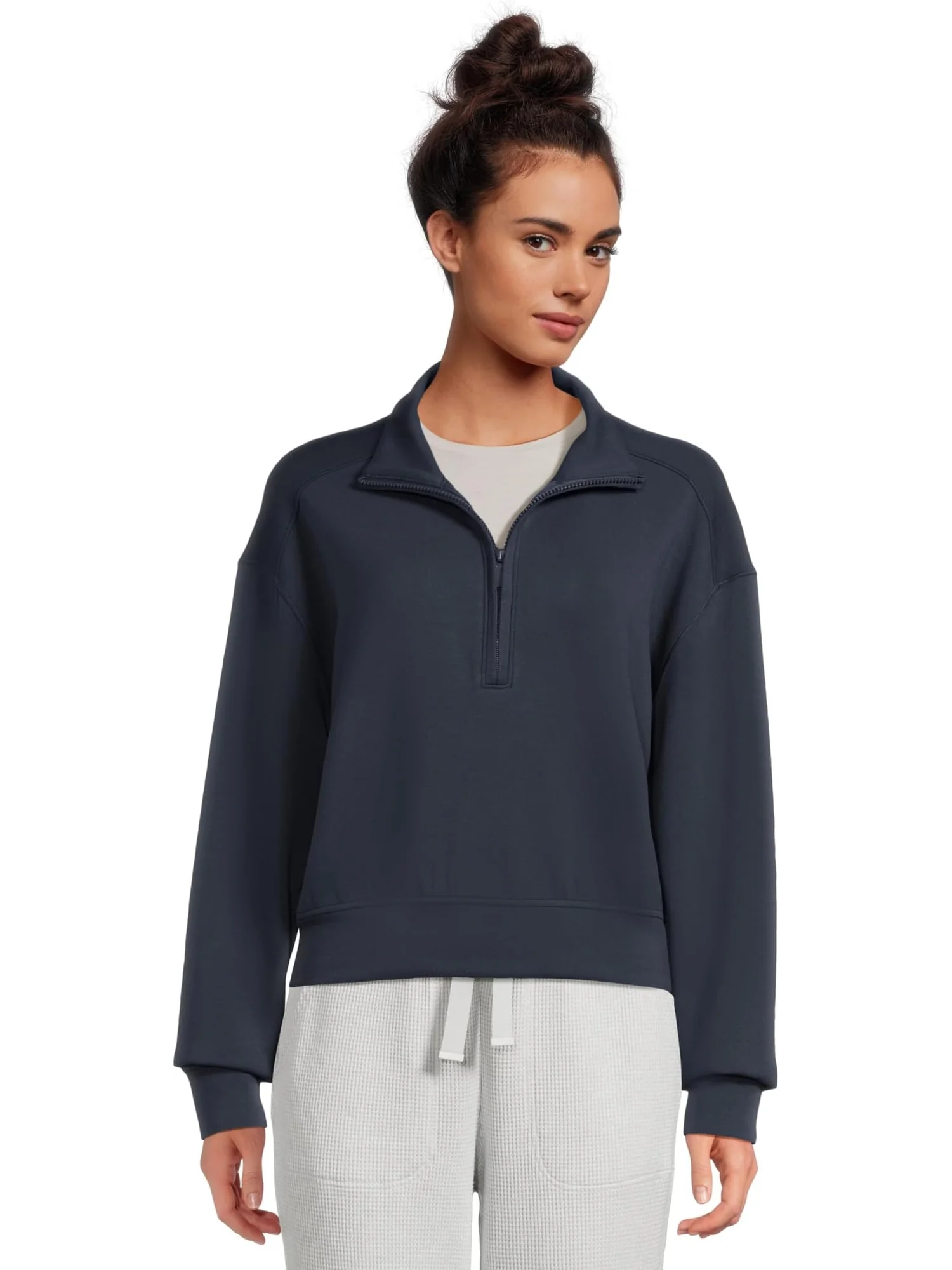 Женская куртка Skyloft Soft Echo с застежкой-молнией 1/2 TravisMathew — изображение 1 из 5, темно-синий