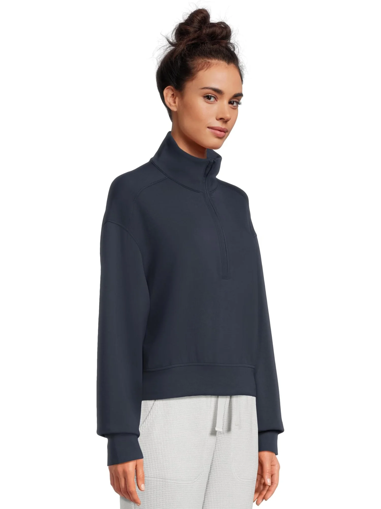 Женская куртка Skyloft Soft Echo с застежкой-молнией 1/2 TravisMathew — изображение 2 из 5, темно-синий