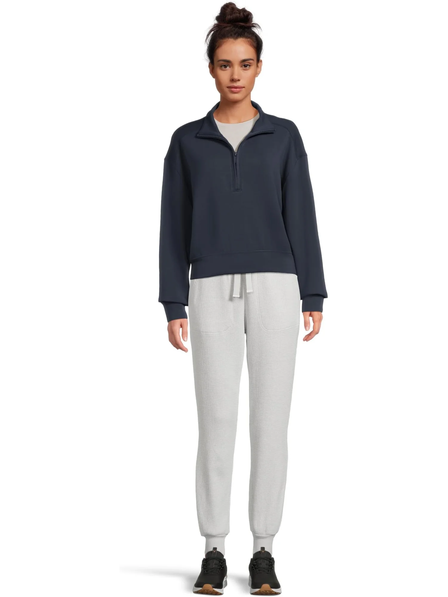Женская куртка Skyloft Soft Echo с застежкой-молнией 1/2 TravisMathew — изображение 5 из 5, темно-синий