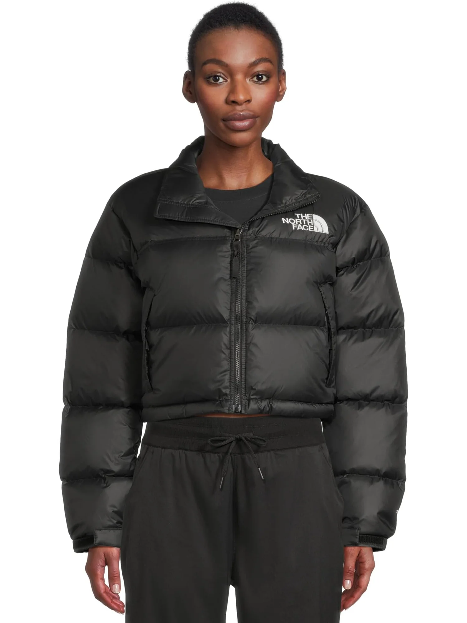 Женская короткая куртка Nuptse The North Face — изображение 1 из 5, черный/черный
