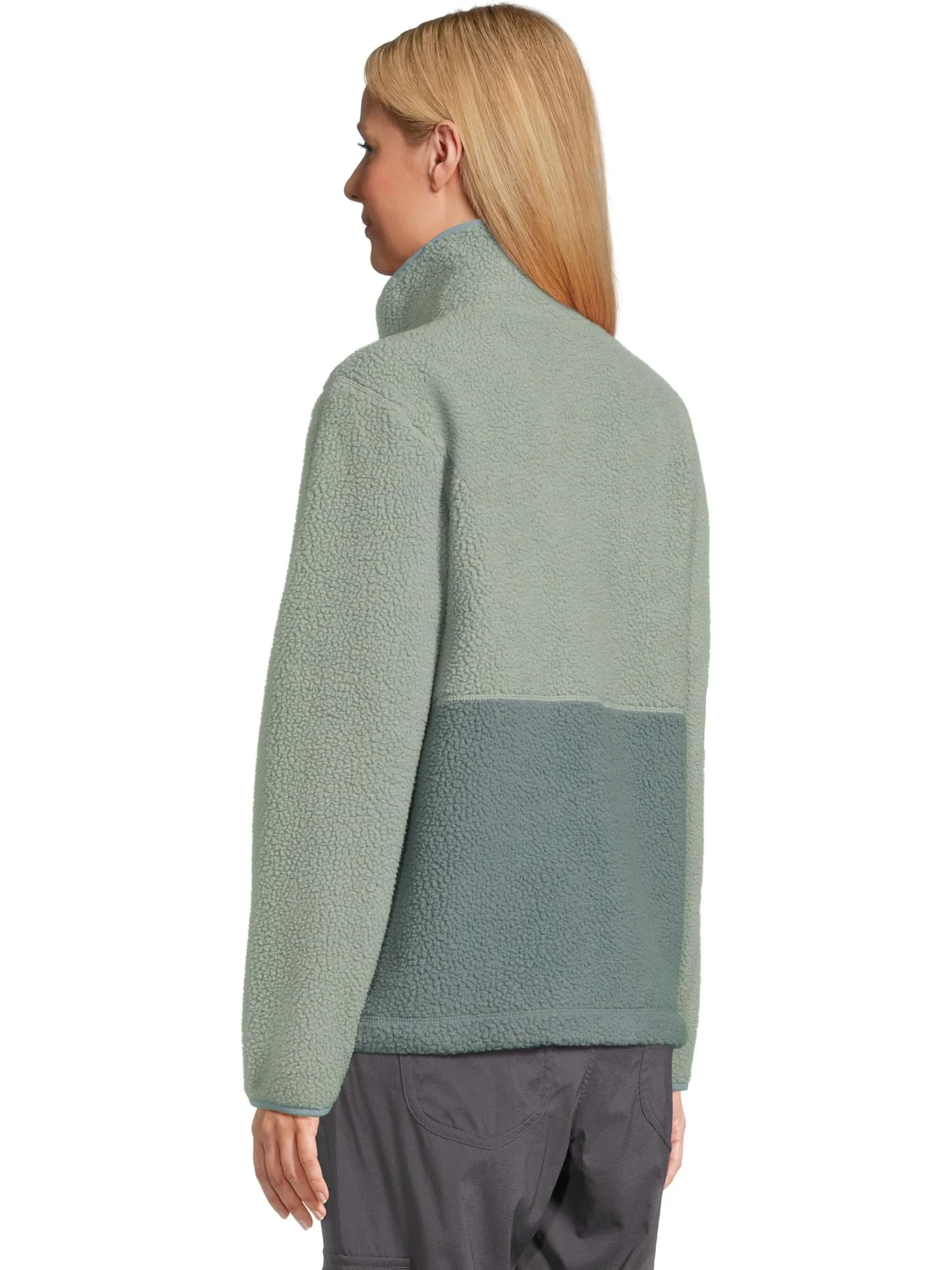 Женская флисовая куртка Mountainside Color Block L.L.Bean, Faded Sage/Balsam — изображение 3 из 5, выцветший шалфей бальзам