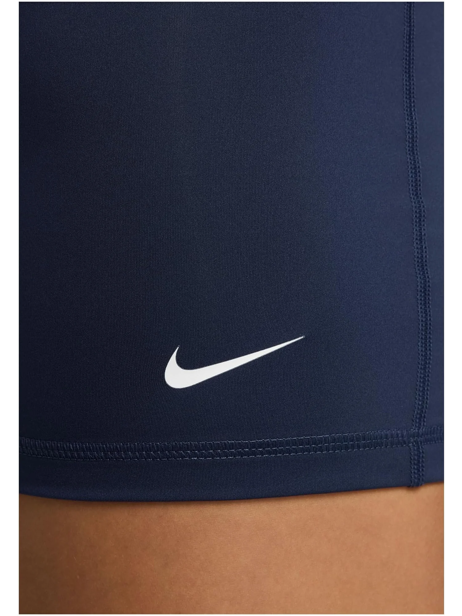 Женские профессиональные шорты 3 дюйма Nike — изображение 4 из 4, темно-синий/белый