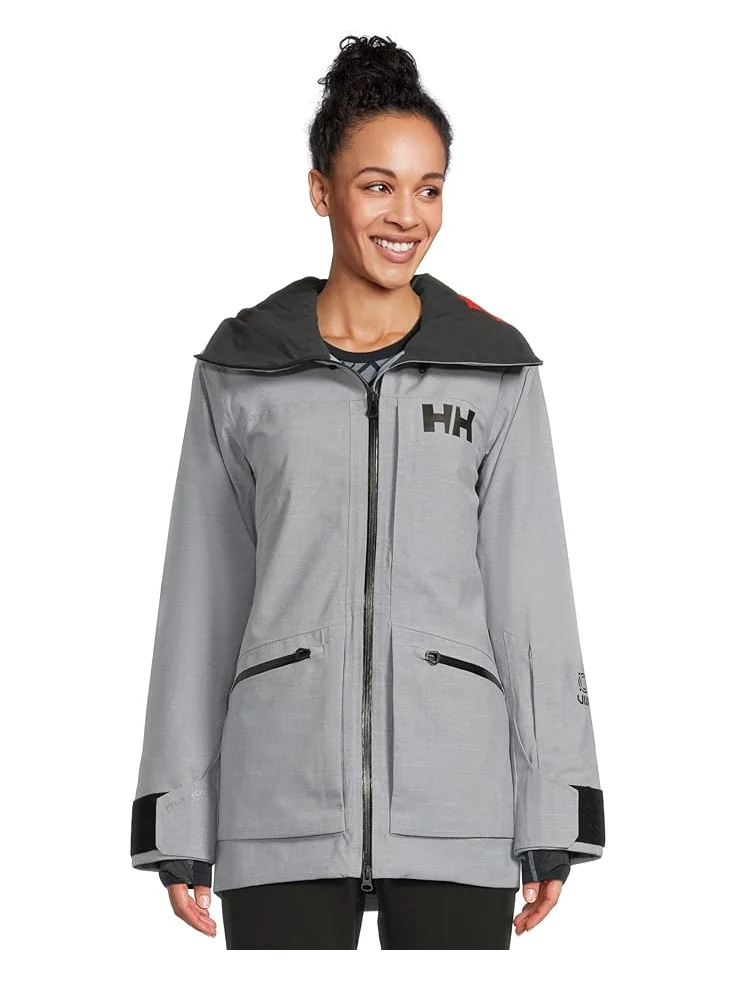 Женская куртка Helly Hansen Powderqueen 3.0 — изображение 1 из 5, серый